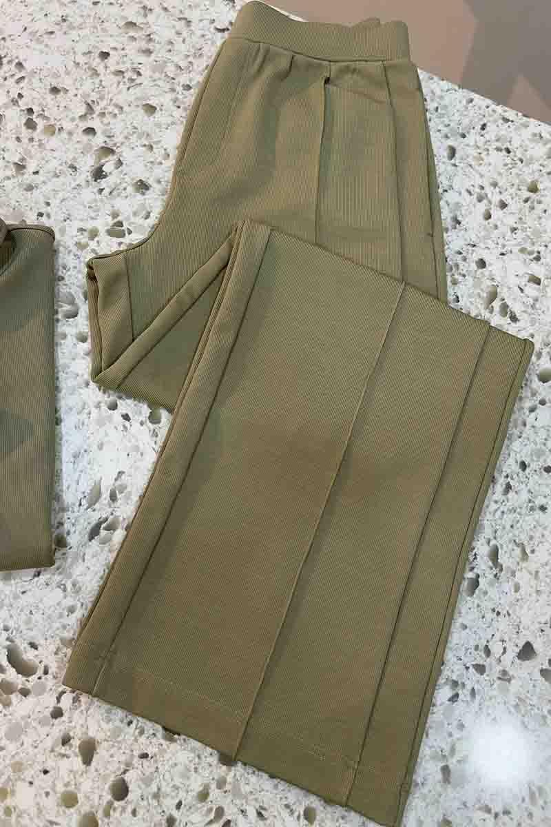 K2798 C.OS ÇAĞLA YEŞİLİ JARSE PANTOLON