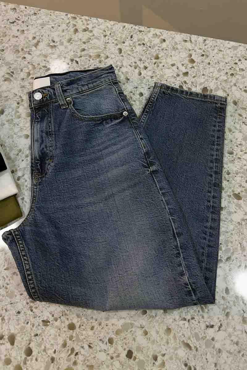 K2849 TJ MAVİ MOM JEAN