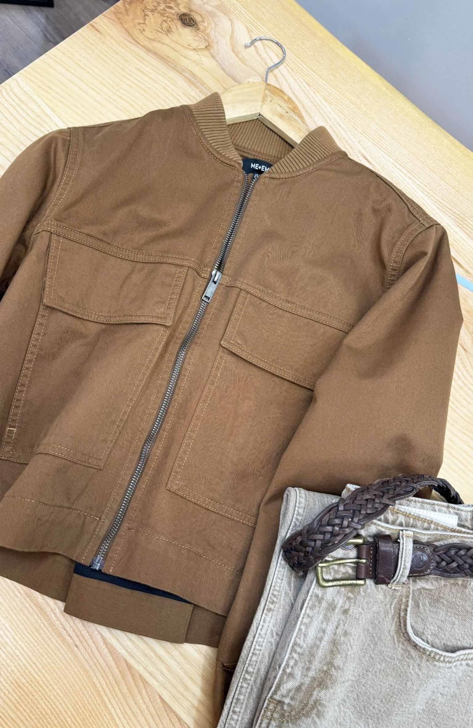 K3373 PAMUK ASTARLI CAMEL CEKET