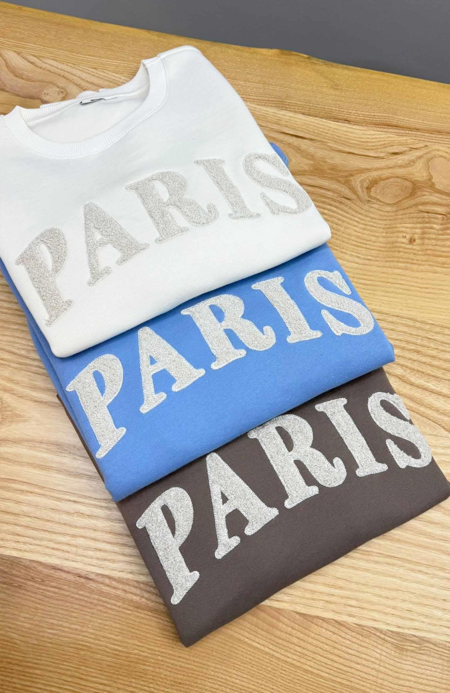 K3402 PARIS PUNCH NAKIŞLI SWEAT