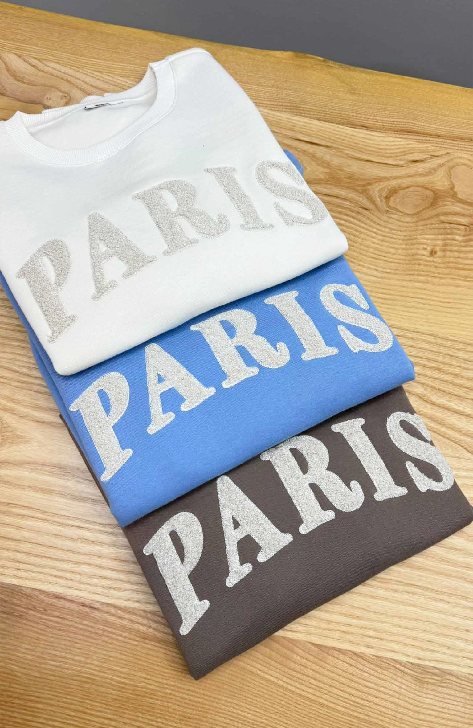 K3402 PARIS PUNCH NAKIŞLI SWEAT
