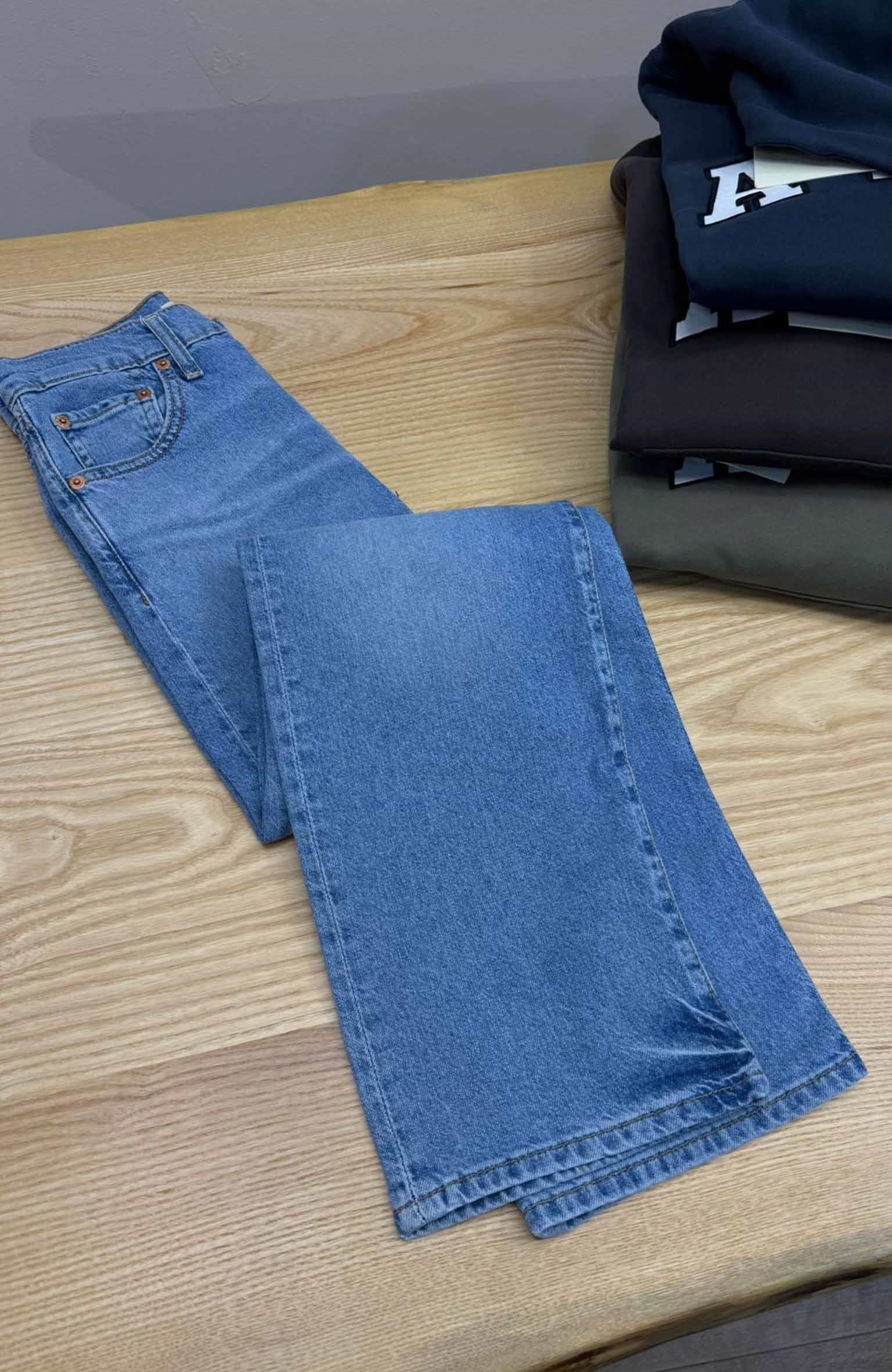 K3442 STRAIGHT ANKLE İNCE YUMUŞAK MAVİ JEAN
