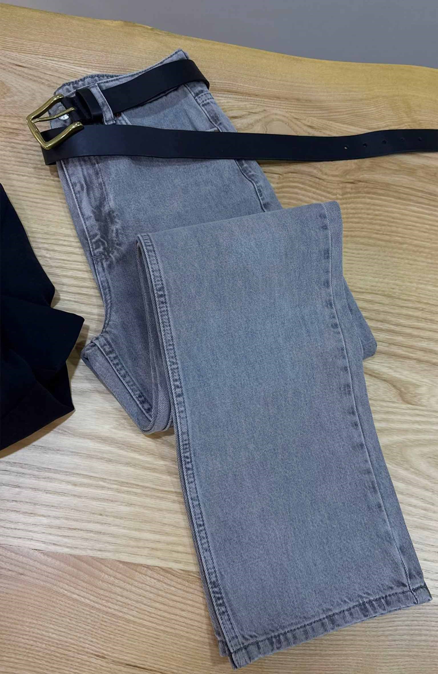 K3715 NKD GRİ MOM JEAN