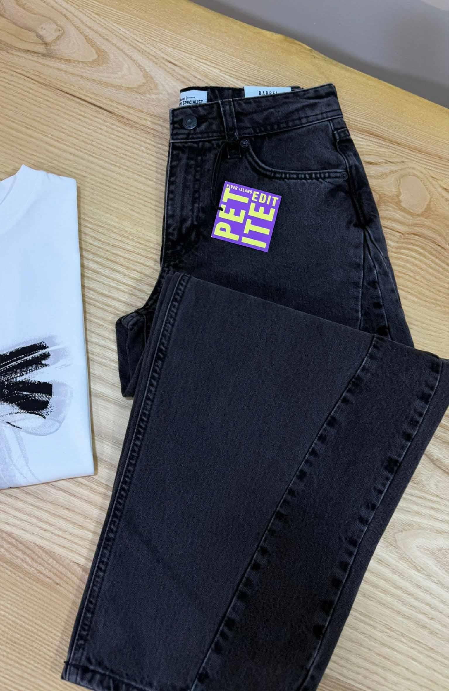 K3794 R.ISLAND ANTRASİT BARREL JEAN