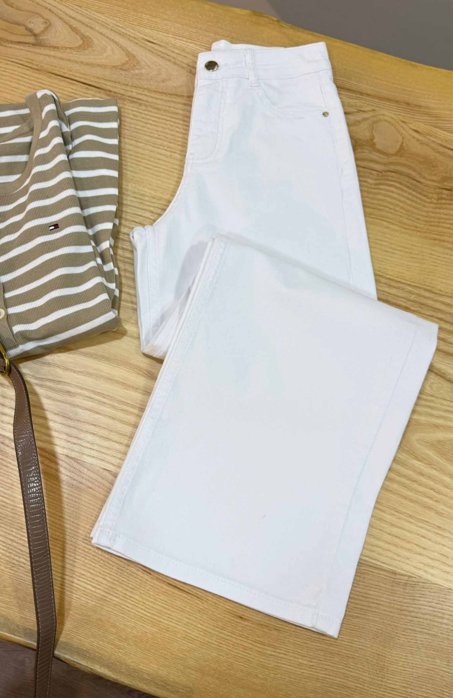 K3866 Z. BEYAZ CROP JEAN