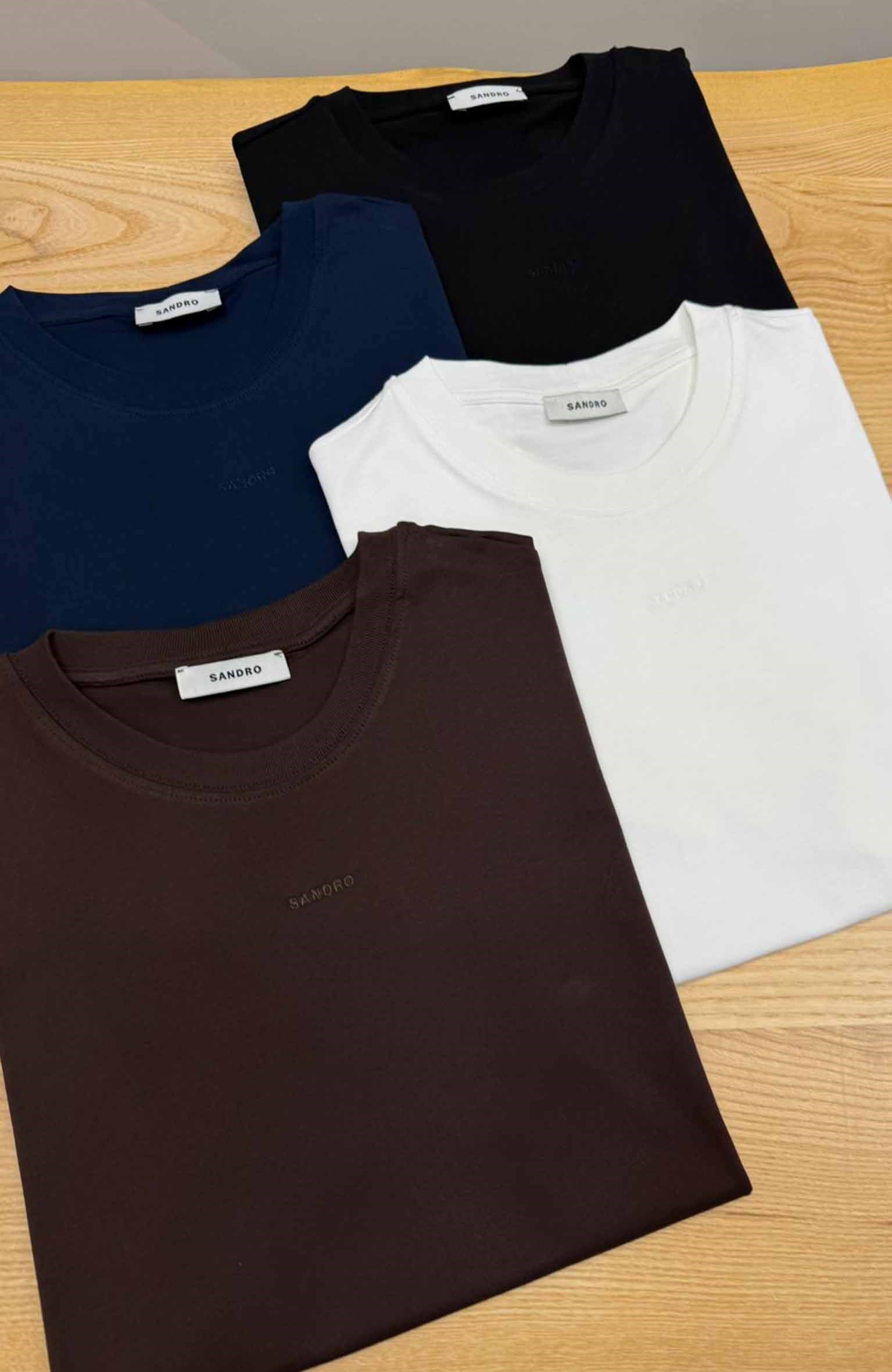 K3894 SNDR PAMUKLU NAKIŞLI T-SHIRT