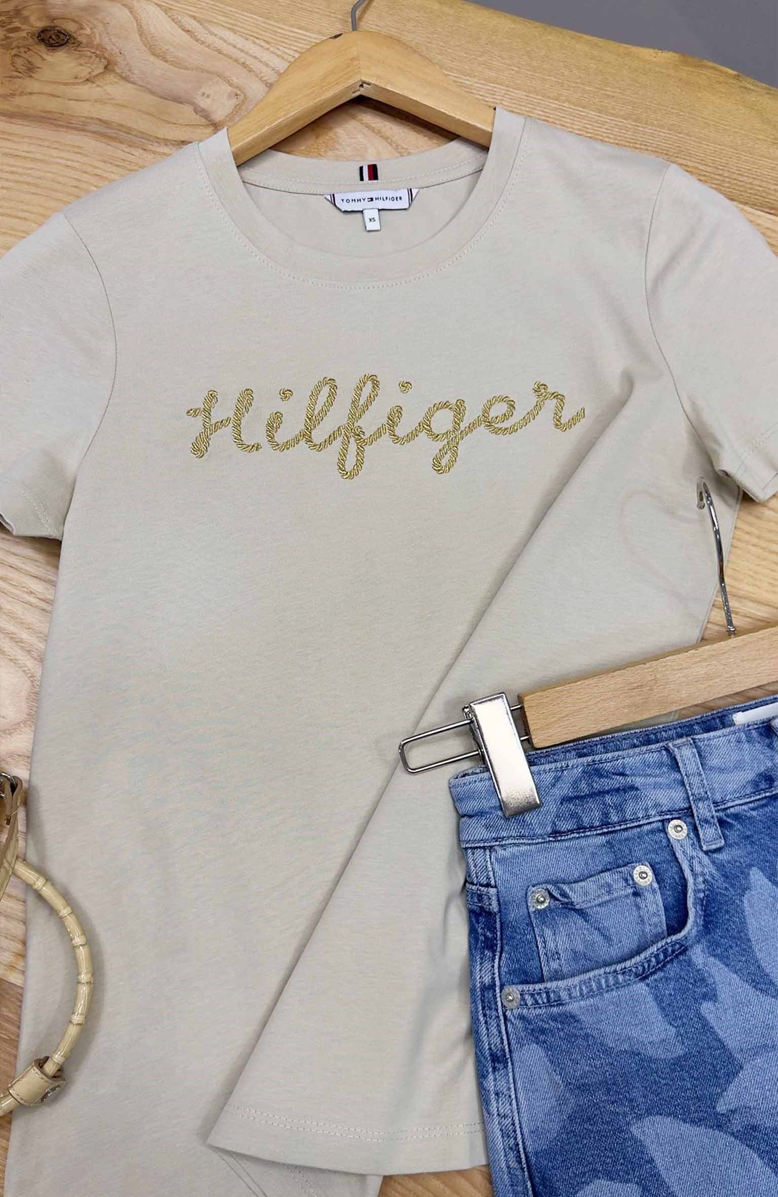K3942 TM GOLD NAKIŞLI BEJ T-SHIRT