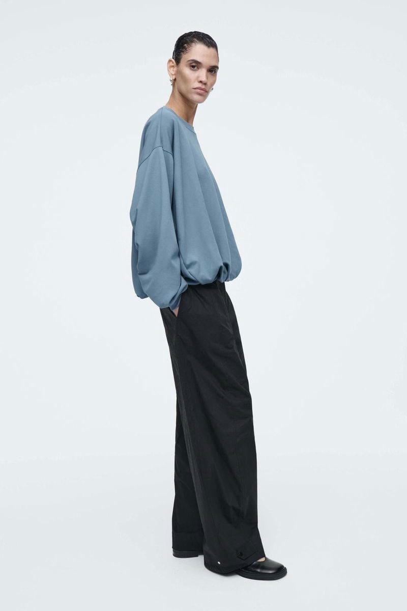 K3949 C.OS MAVİ VİSKOS SWEAT