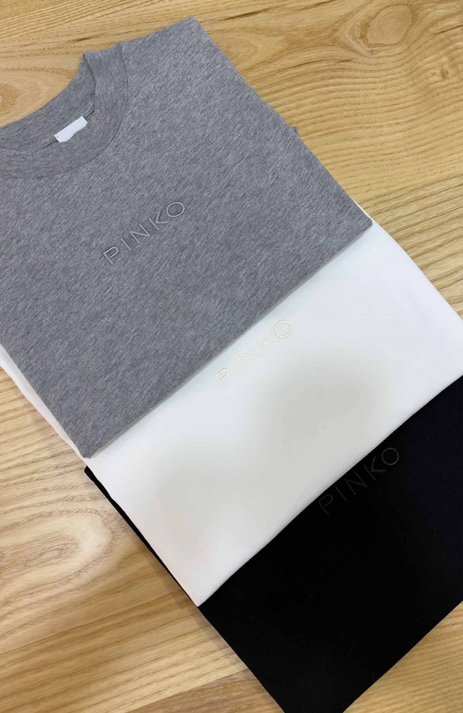K4023 P.NKO NAKIŞLI DİRSEK KOL T-SHIRT 