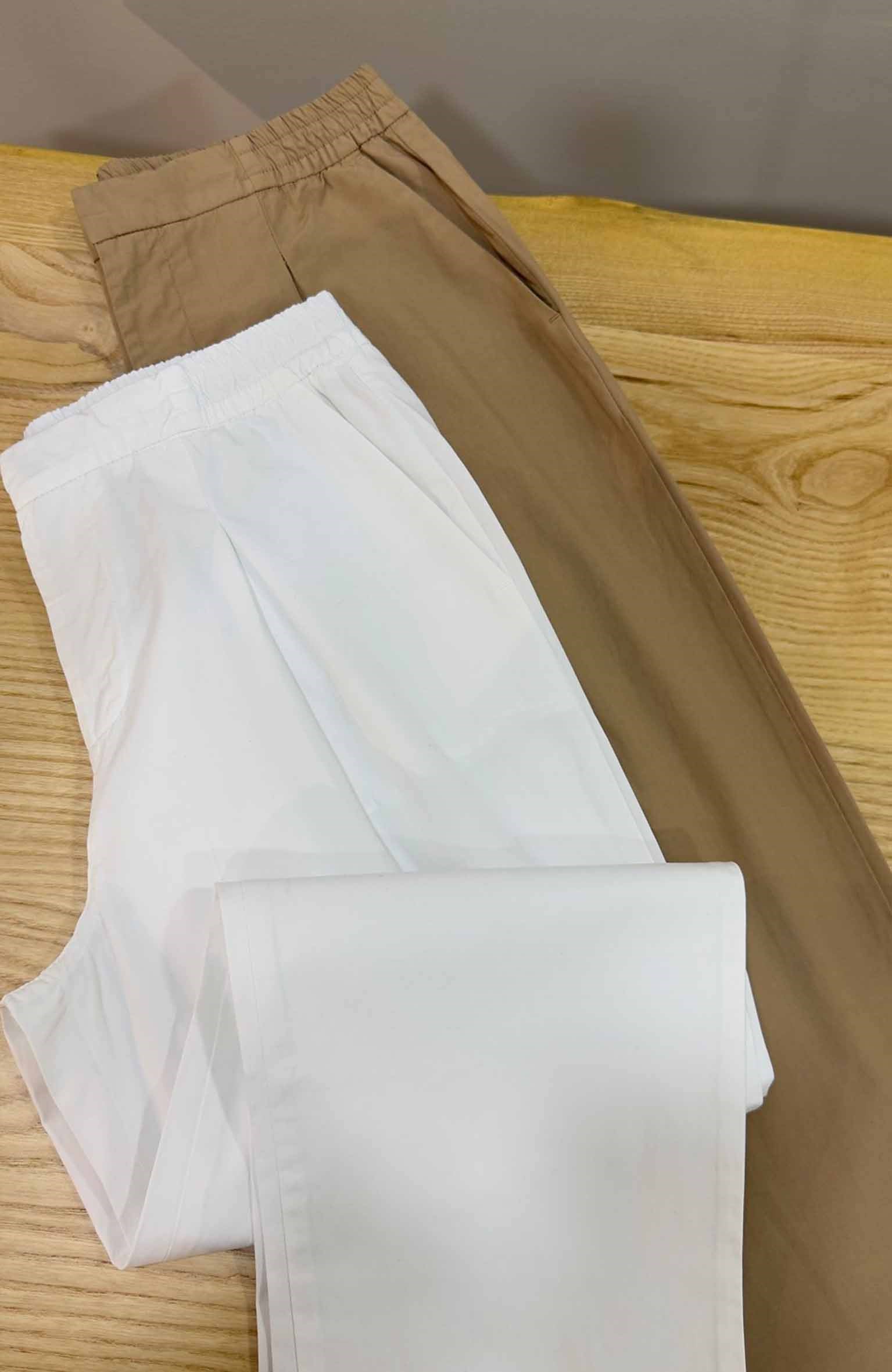 K4025 POPLİN BELDEN LASTİKLİ HAVUÇ PANTOLON