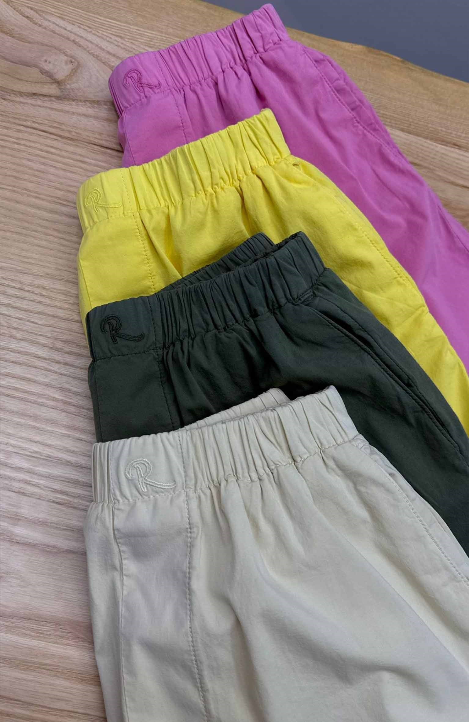 K4029 BELİ LASTİKLİ POPLİN ŞORT