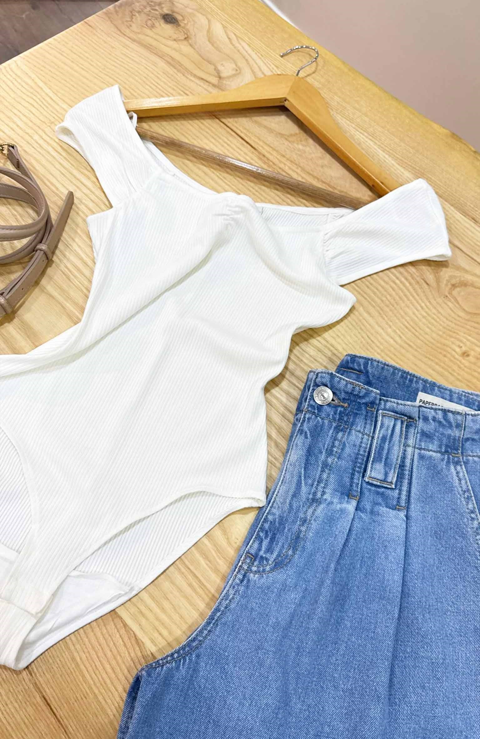 K4113 &OTHR KAŞKORSE EKRU BODYSUİT