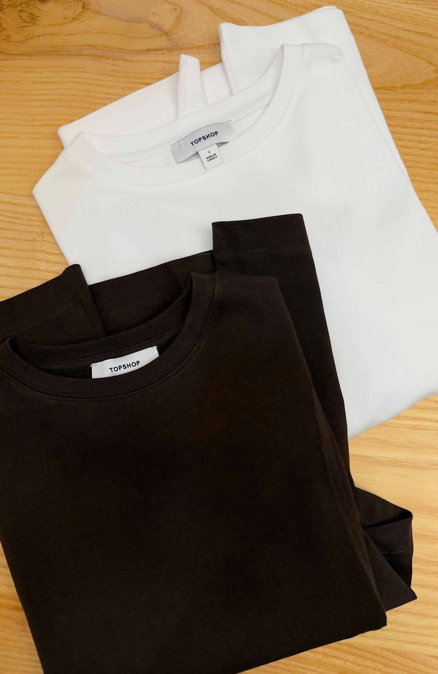 K4275 TPSHP GENİŞ KOL DETAYLI T-SHIRT