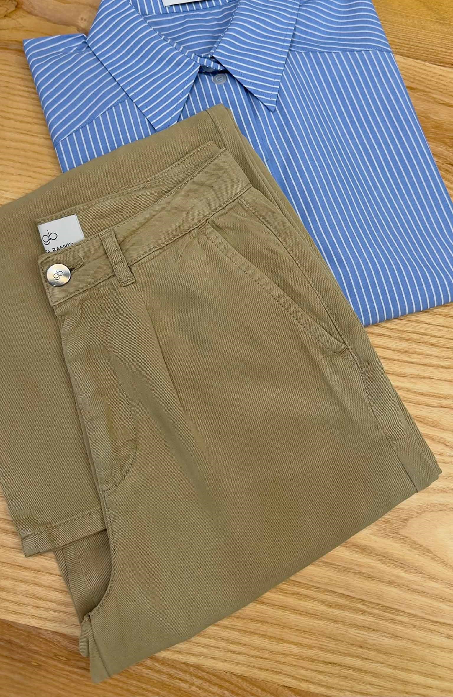 K4302 G.TTA B.NKO TENCEL BEJ PANTOLON