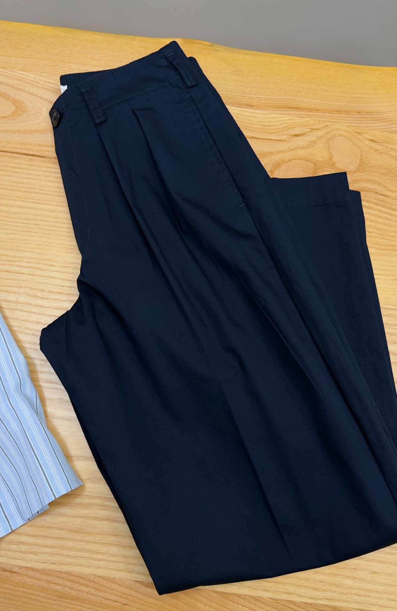 K4370 H.NATUR PİLELİ LACİVERT PANTOLON