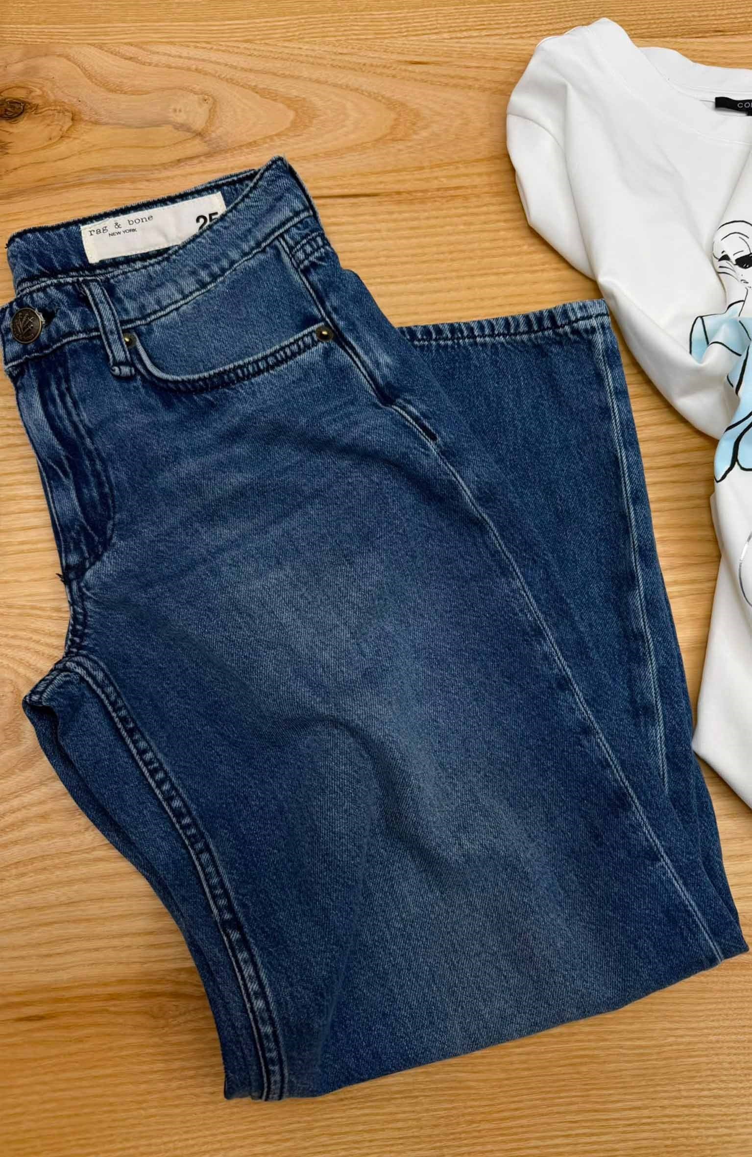 K4390 R&BONE RELAXED STRAIGHT ANKLE MAVİ JEAN