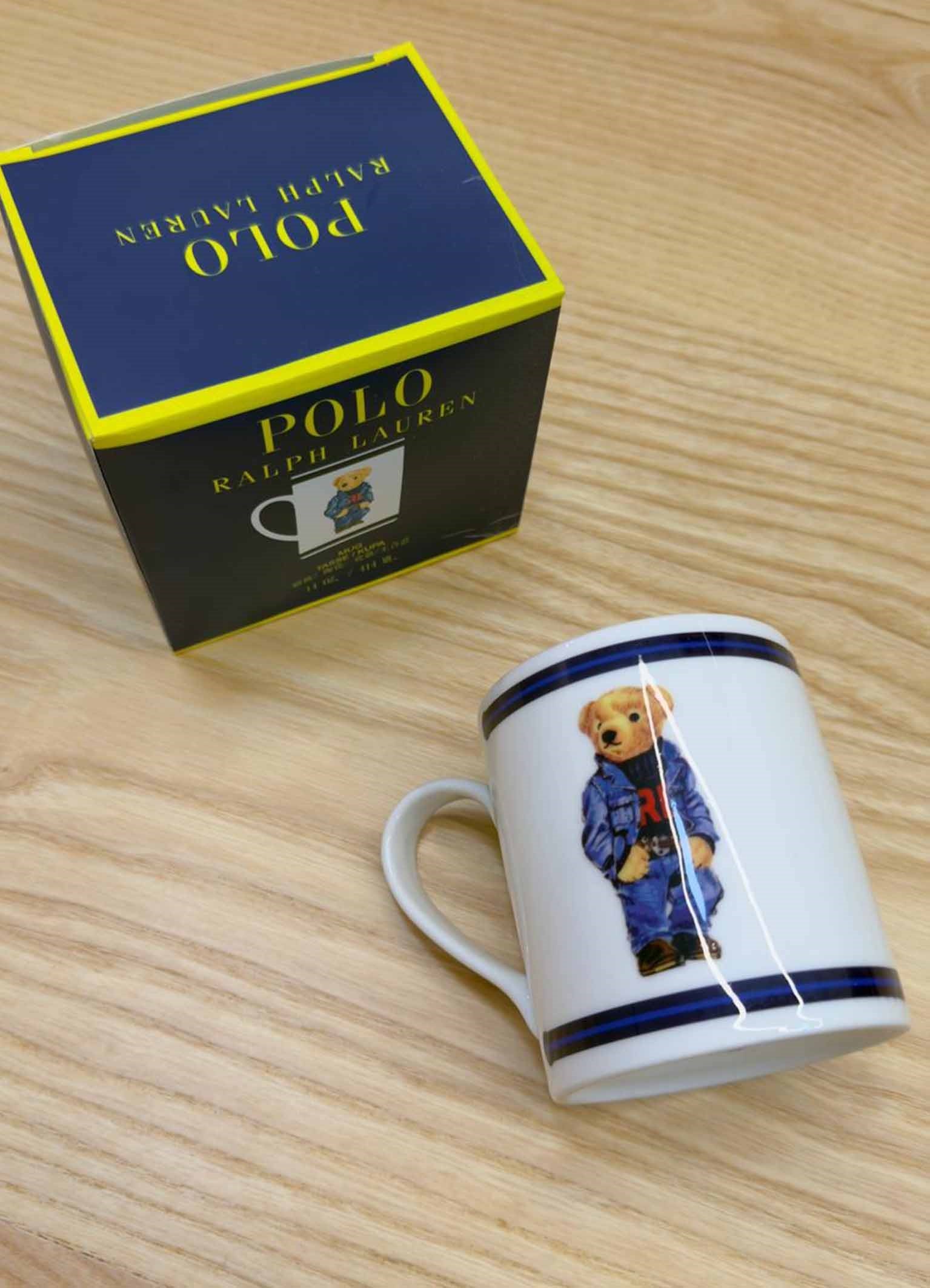 K4556 DENİM TAKIMLI BEAR BASKILI MUG