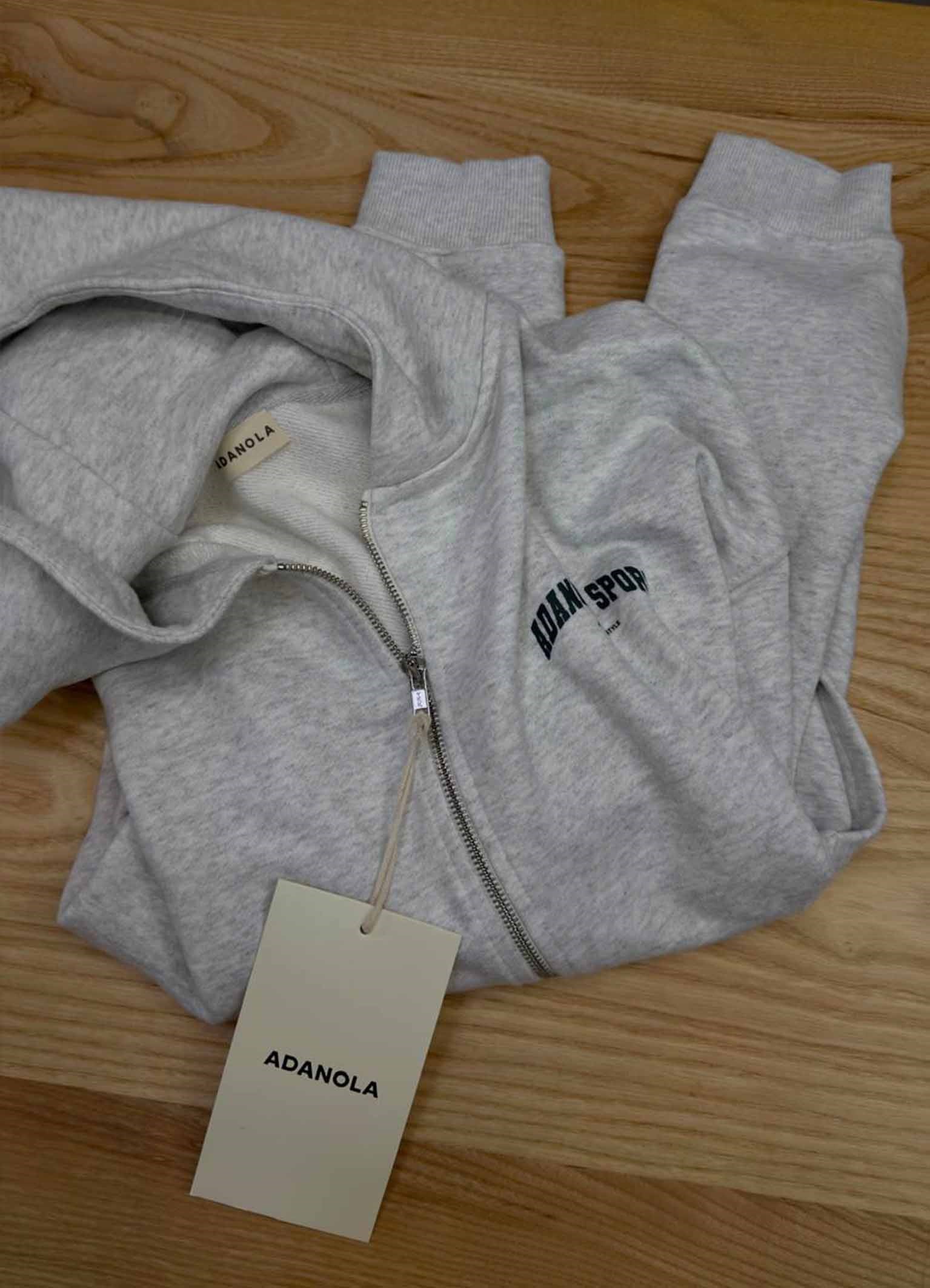 K4590 YEŞİL BASKILI TAM FERMUARLI OVERSIZE GRİ HIRKA