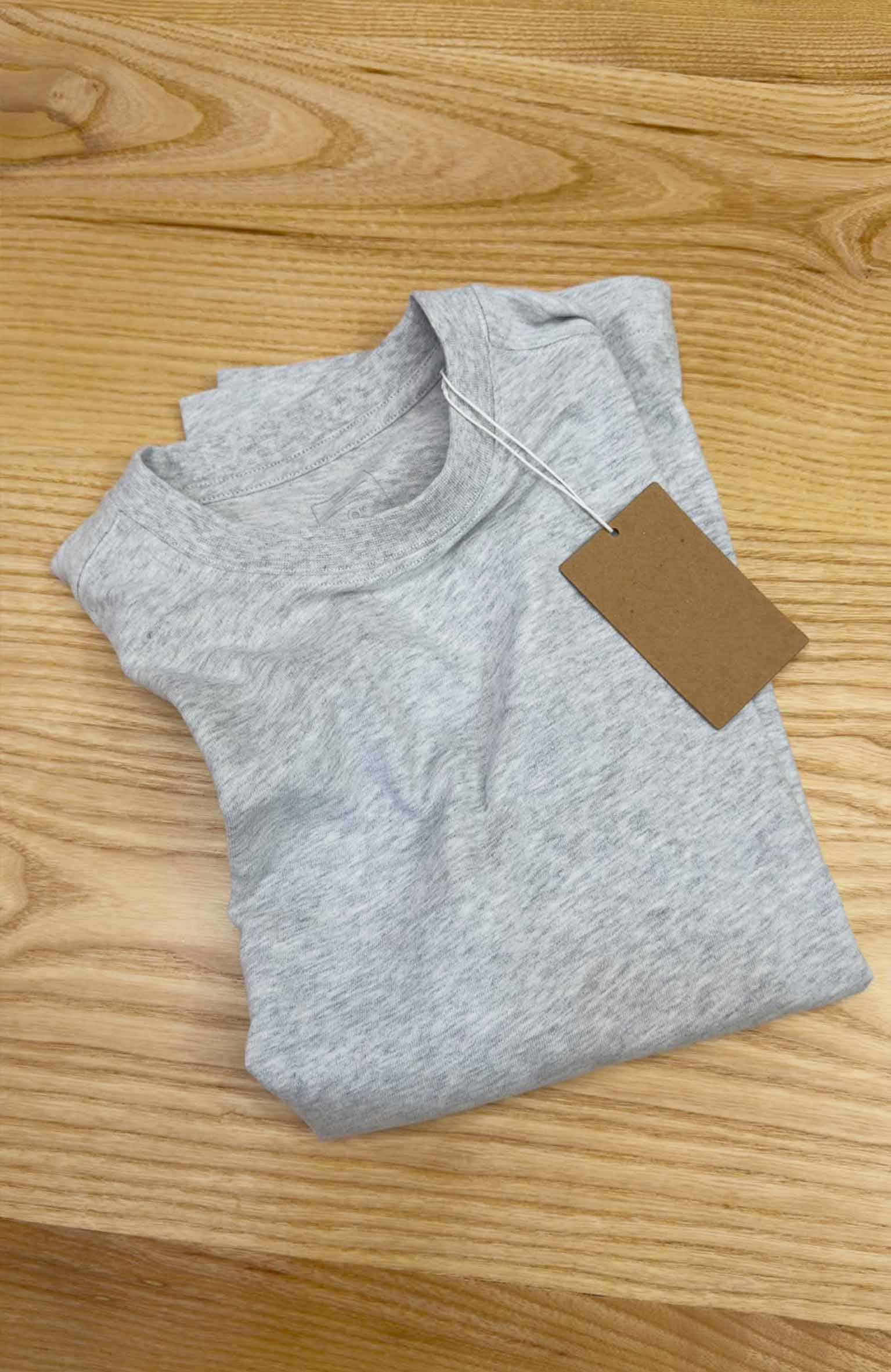 K4600 1.N PAMUKLU GRİ  T-SHIRT
