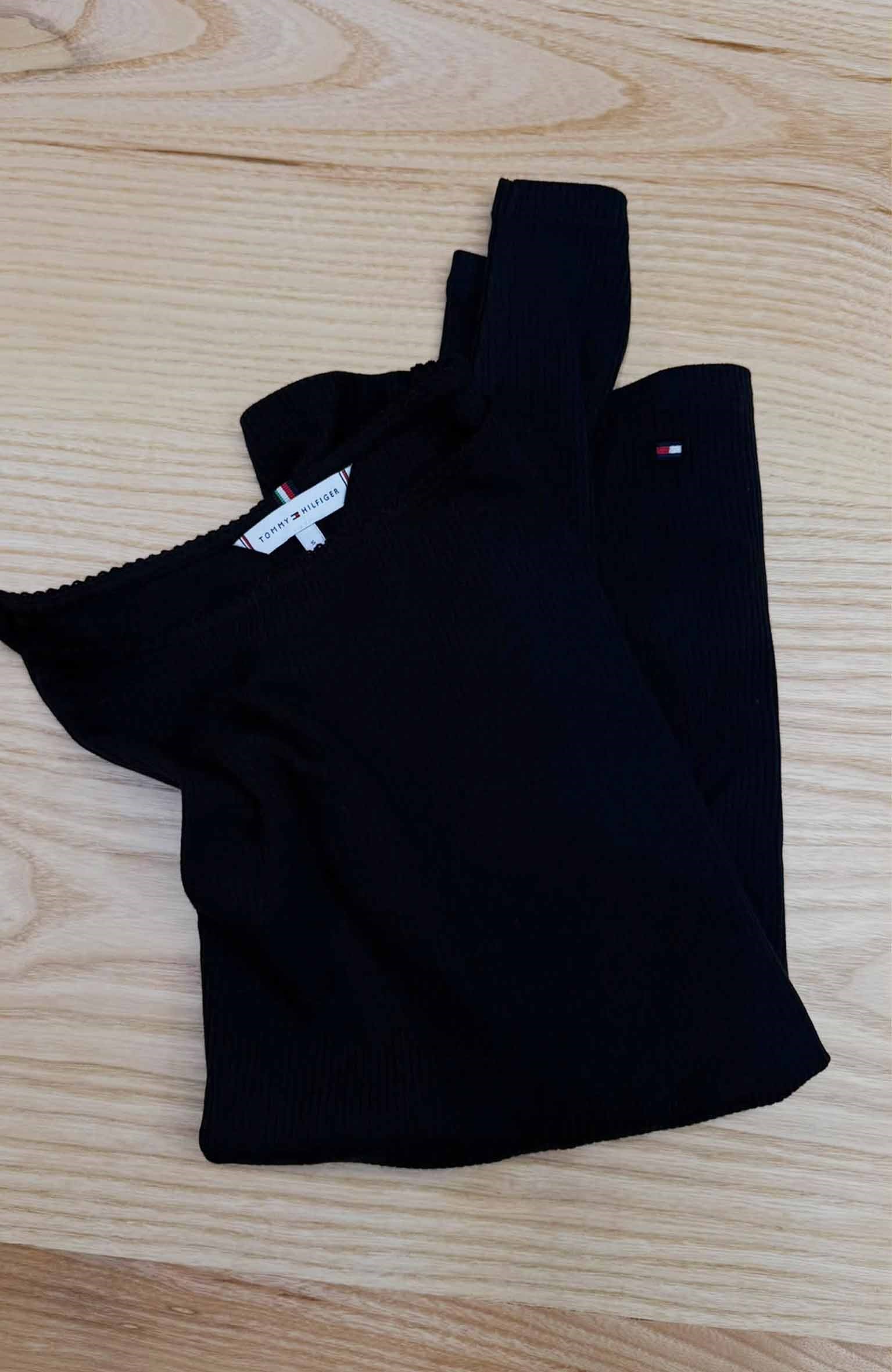 K4673 TM YAKA DETAYLI UZUN KOL SİYAH BODY