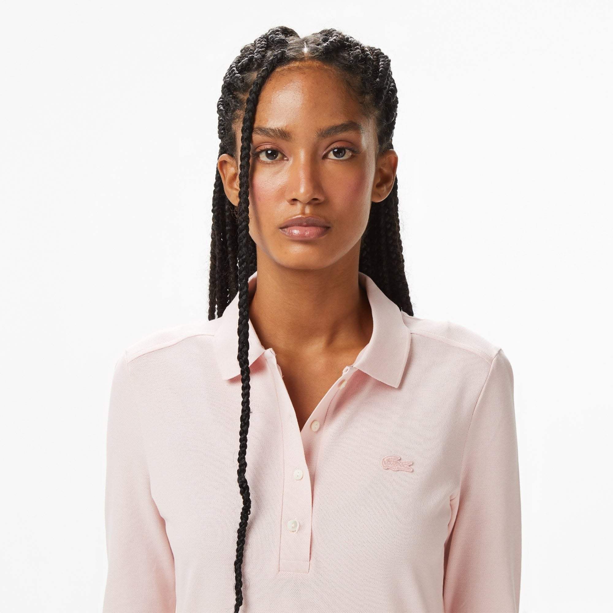 K4674 4 DÜĞMELİ TONATON NAKIŞLI UZUN KOL POLO T-SHIRT