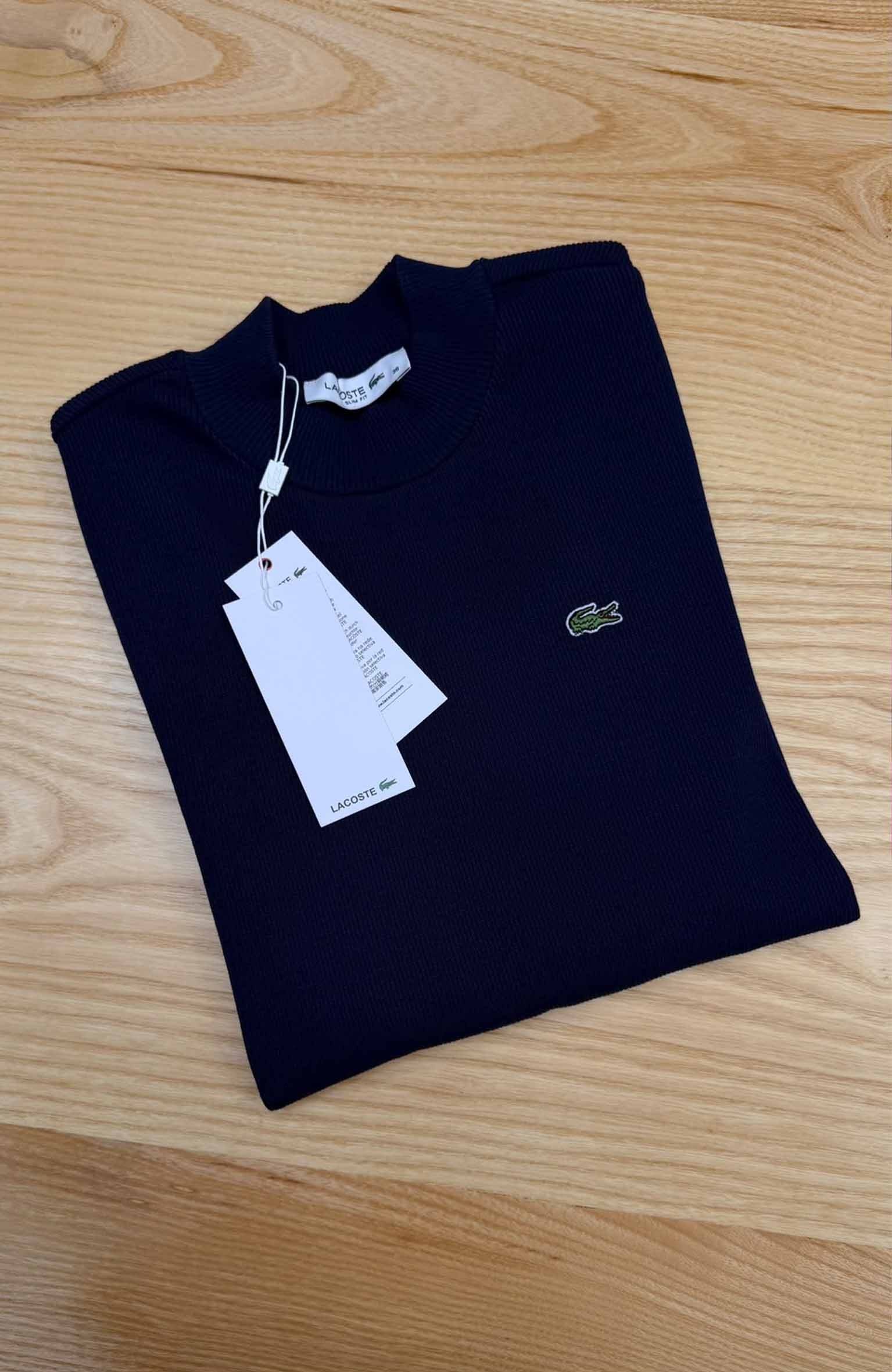 K4715 LCT SLİM FİT LACİVERT UZUN KOL T-SHIRT