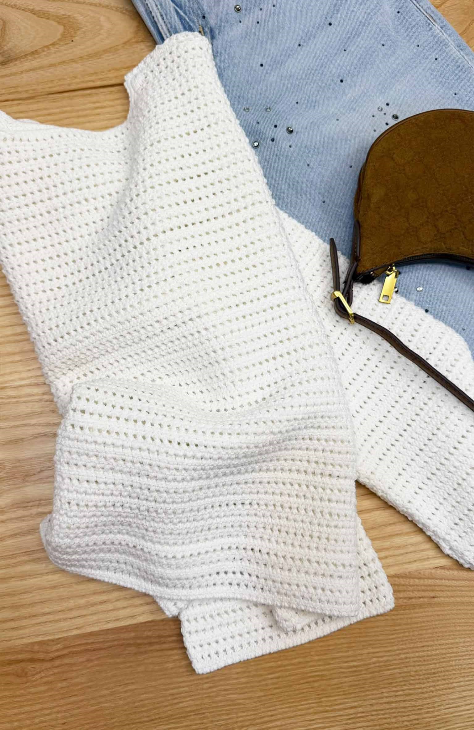 K4739 AJURLU EKRU ONE SIZE KAZAK