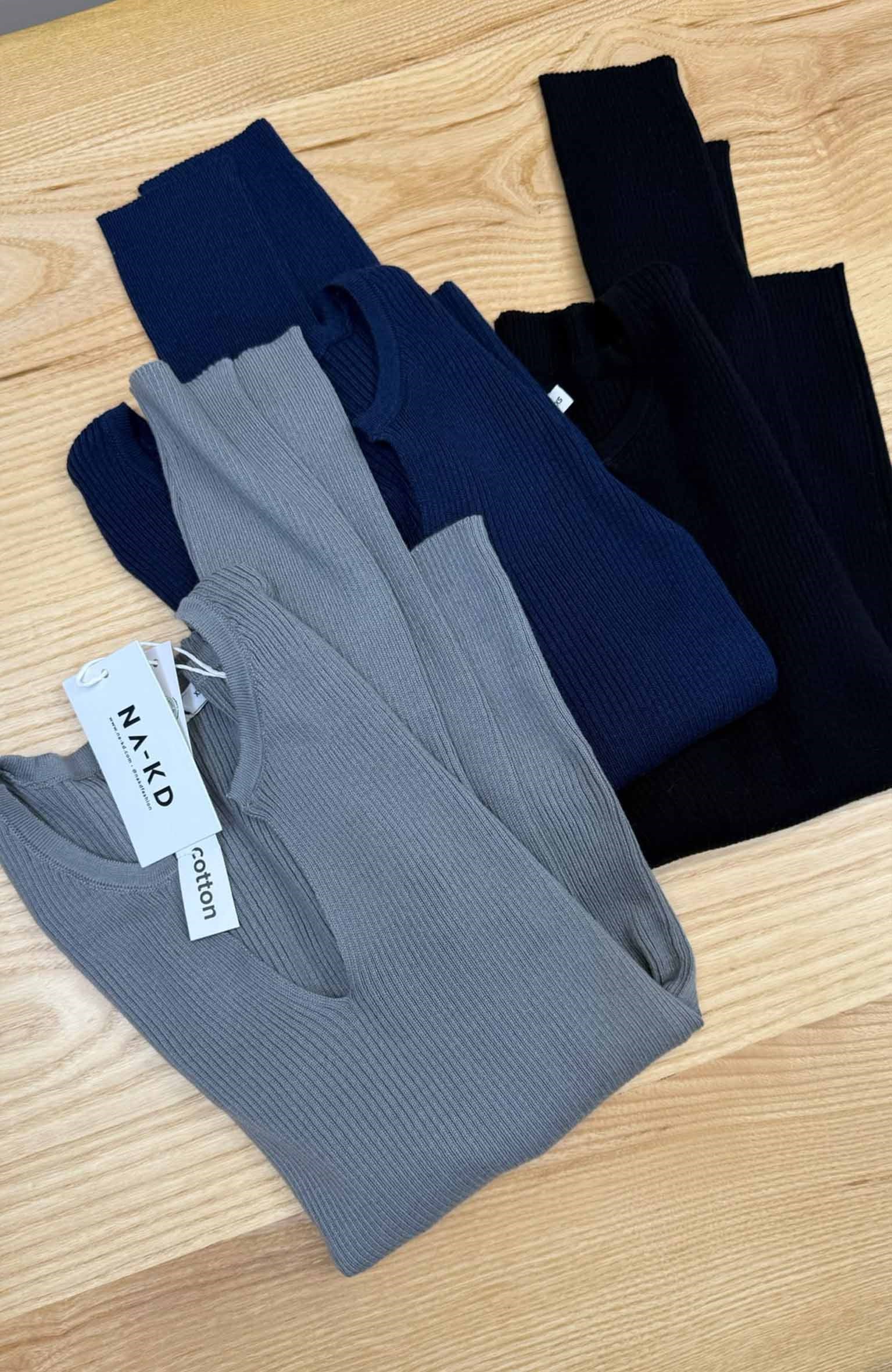 K4775 N.KD V YAKA FİTİLLİ PAMUKLU KAZAK