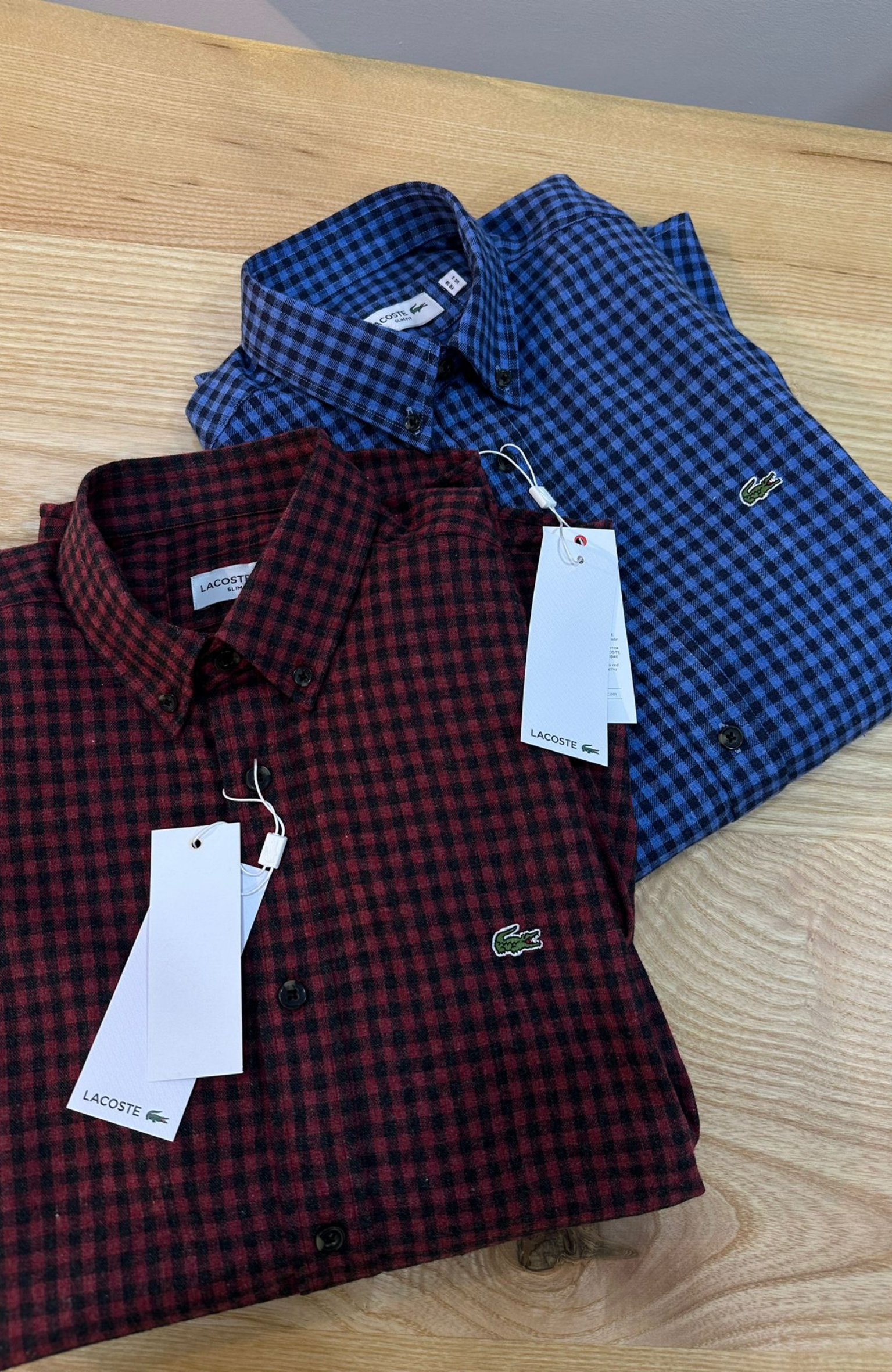 MEN1047 LCST MİNİ KARELİ SLİM FİT PAMUKLU GÖMLEK