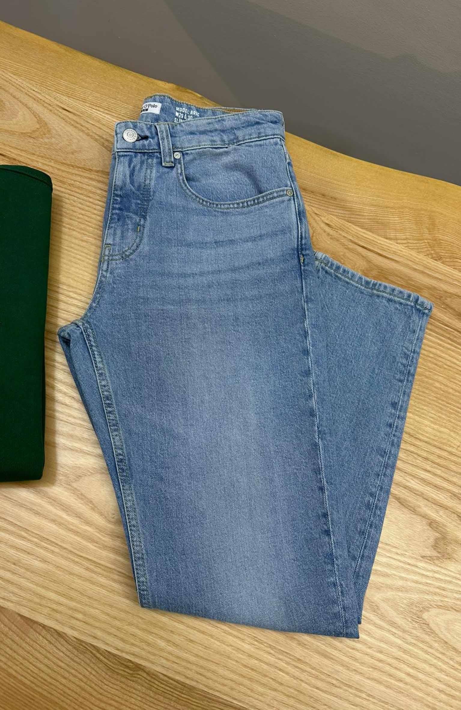 MEN1163 M.POLO SLİM TAPERED FİT MAVİ PANTOLON