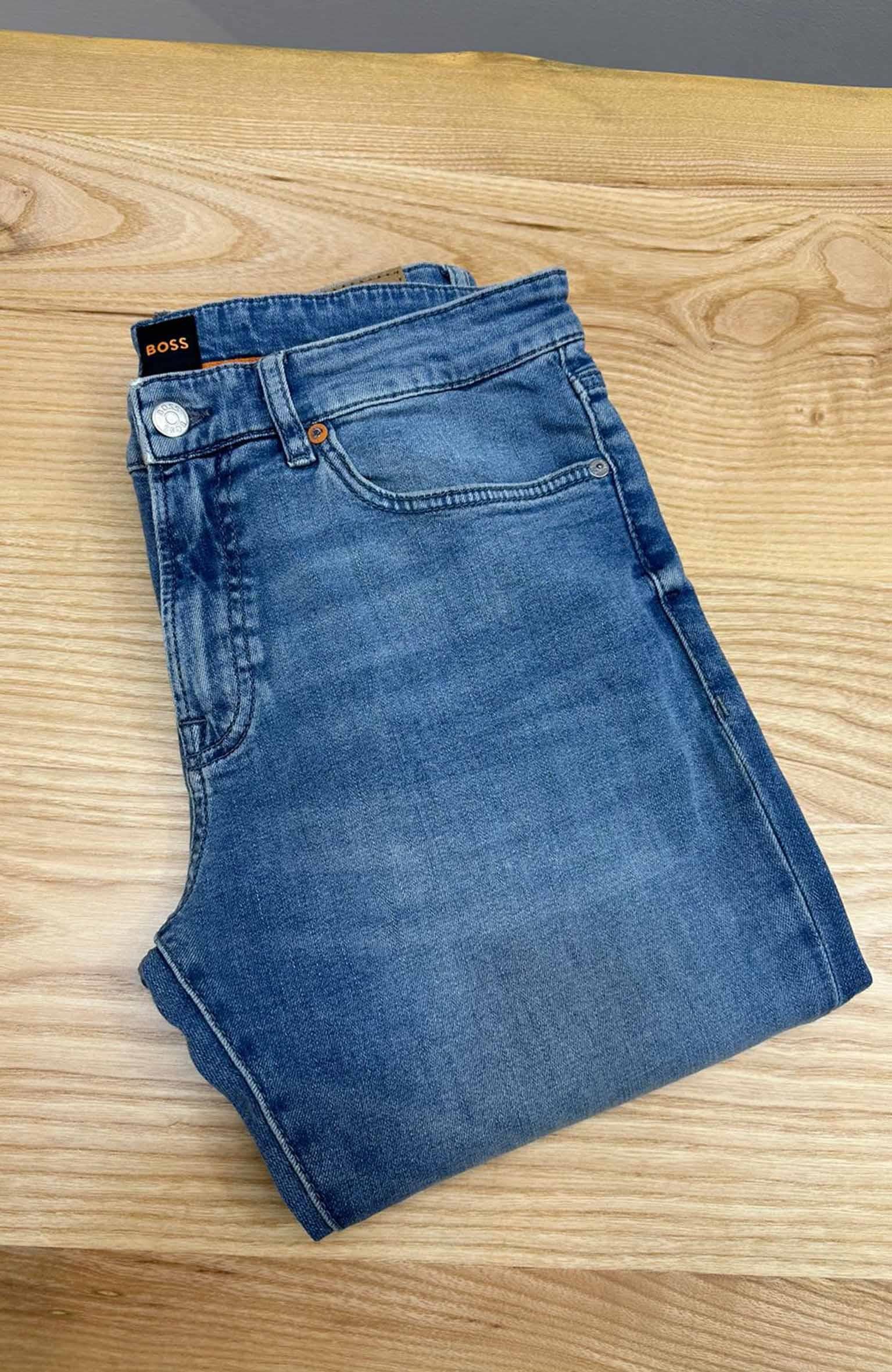 MEN1173 H.BSS REGULAR FİT LİKRALI MAVİ JEAN