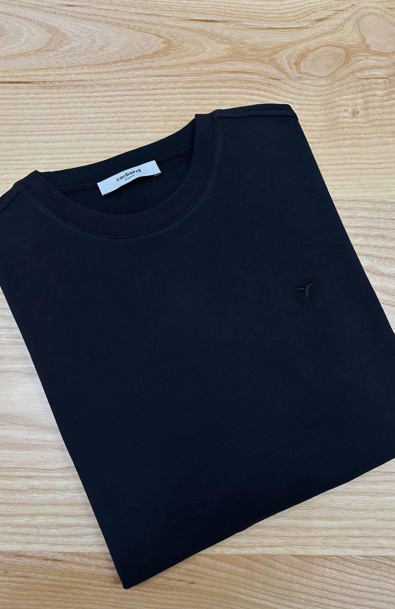 MEN1221 CC.HRL İNCE ŞARDONLU SİYAH SWEAT