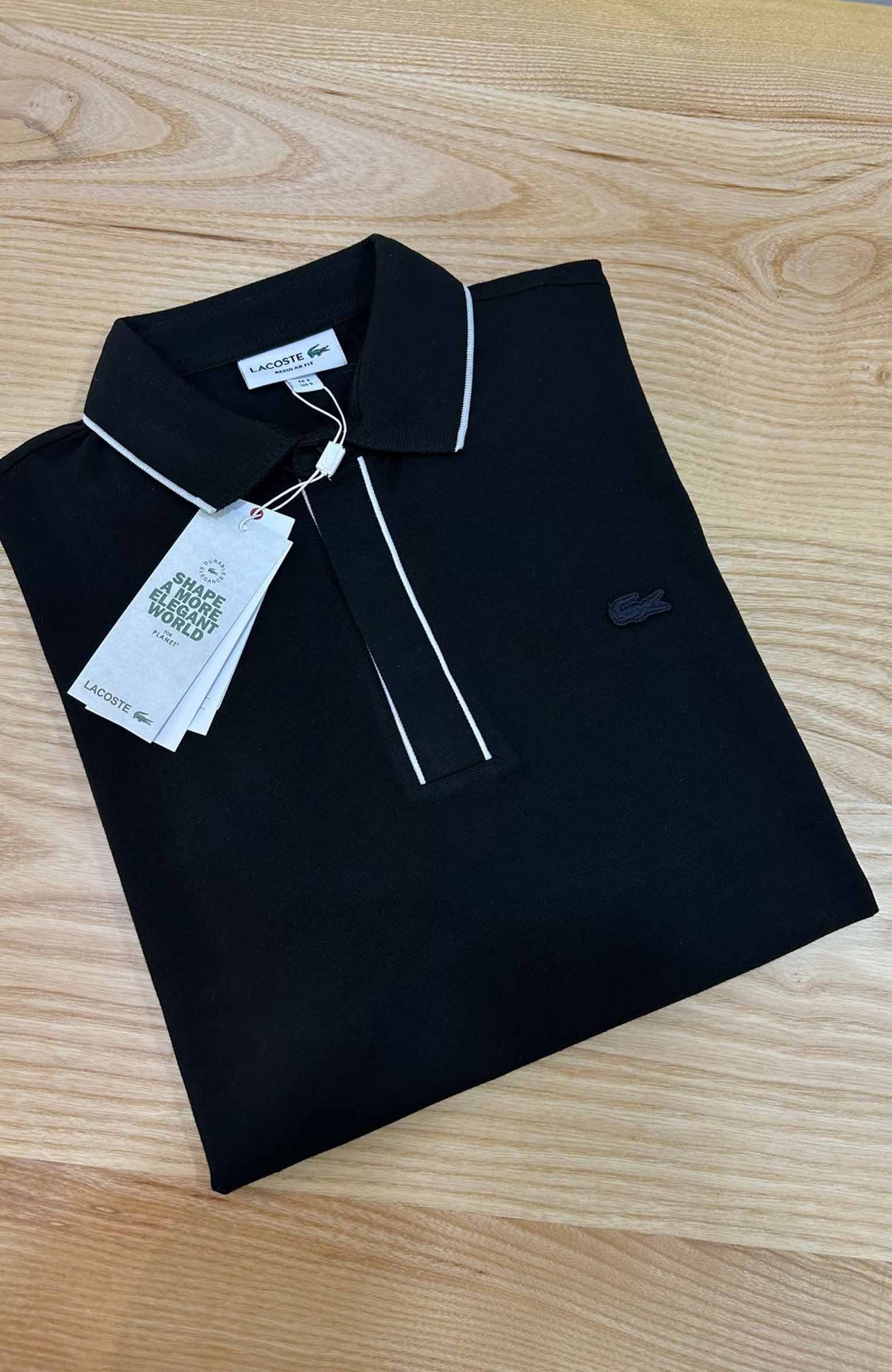 MEN1361 LCS BEYAZ ŞERİTLİ SİYAH PARIS T-SHIRT