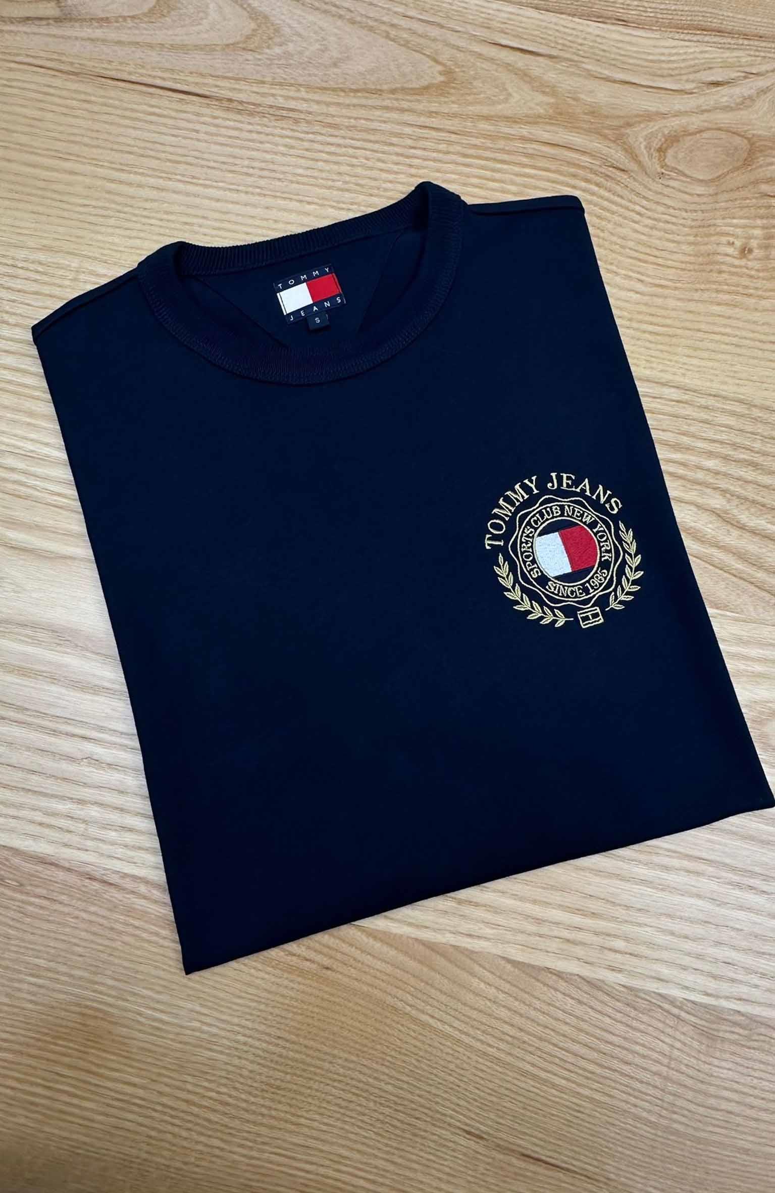 MEN1463 TJ NAKIŞLI LACİVERT T-SHIRT