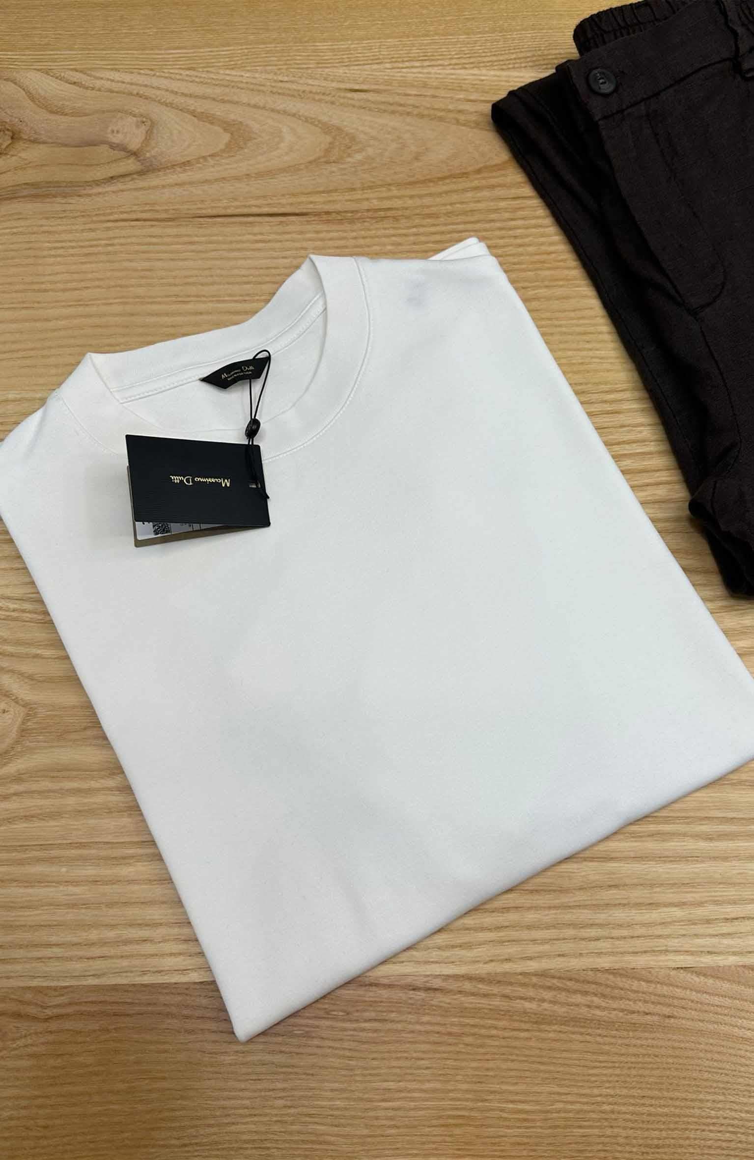 MEN1474 M.D EKRU BASİC T-SHIRT