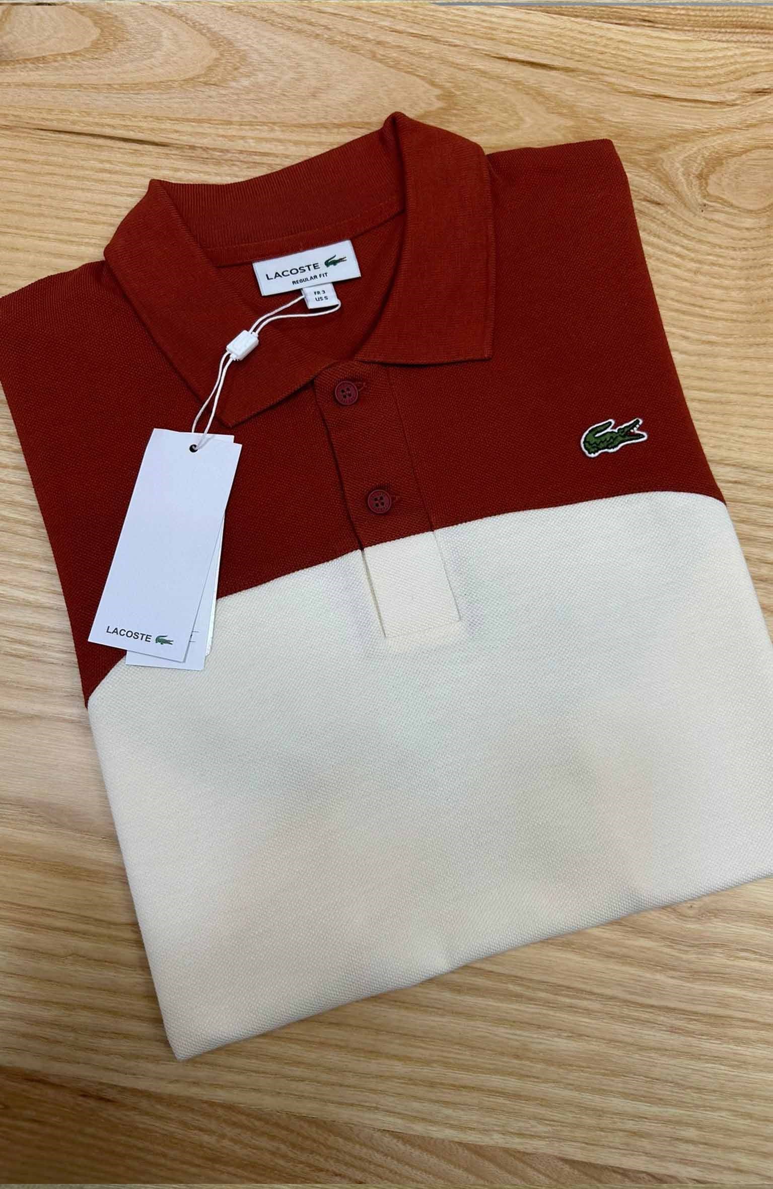 MEN1547 LCS REGULAR FİT KİREMİT/KREM POLO T-SHIRT