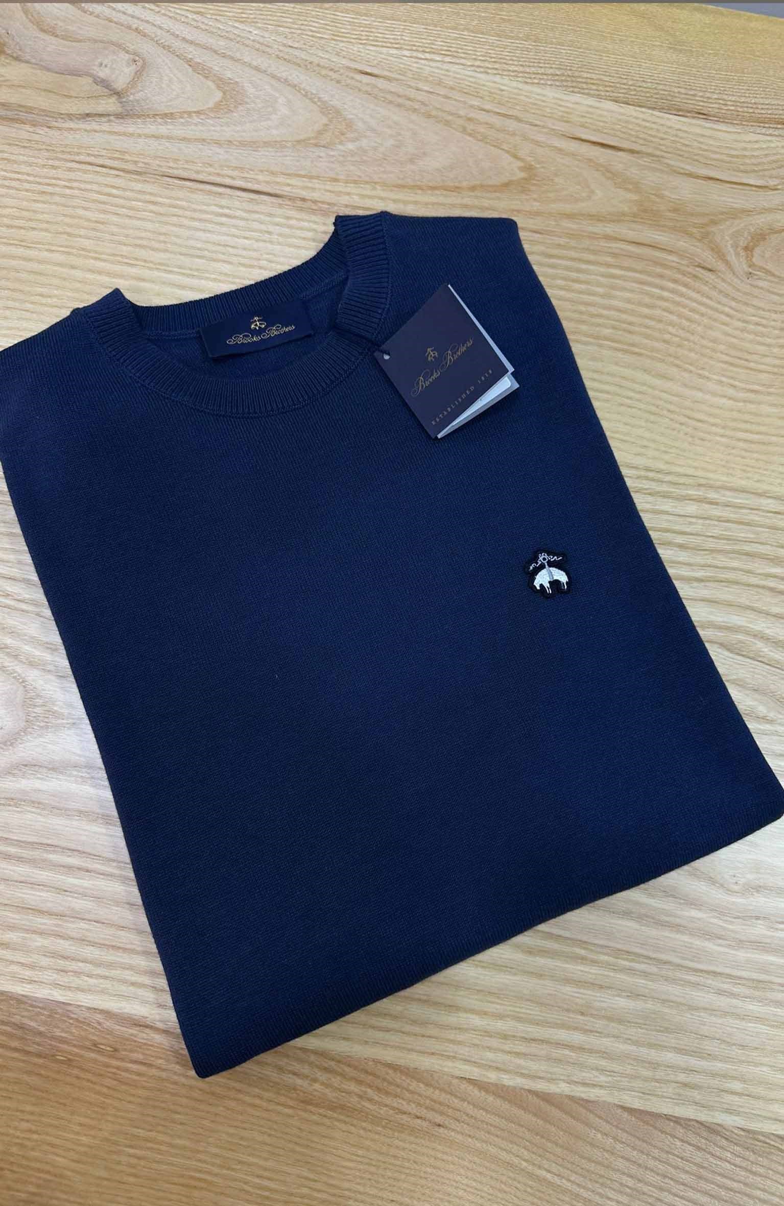 MEN1571 B&B BİSİKLET YAKA LACİVERT TRİKO T-SHIRT