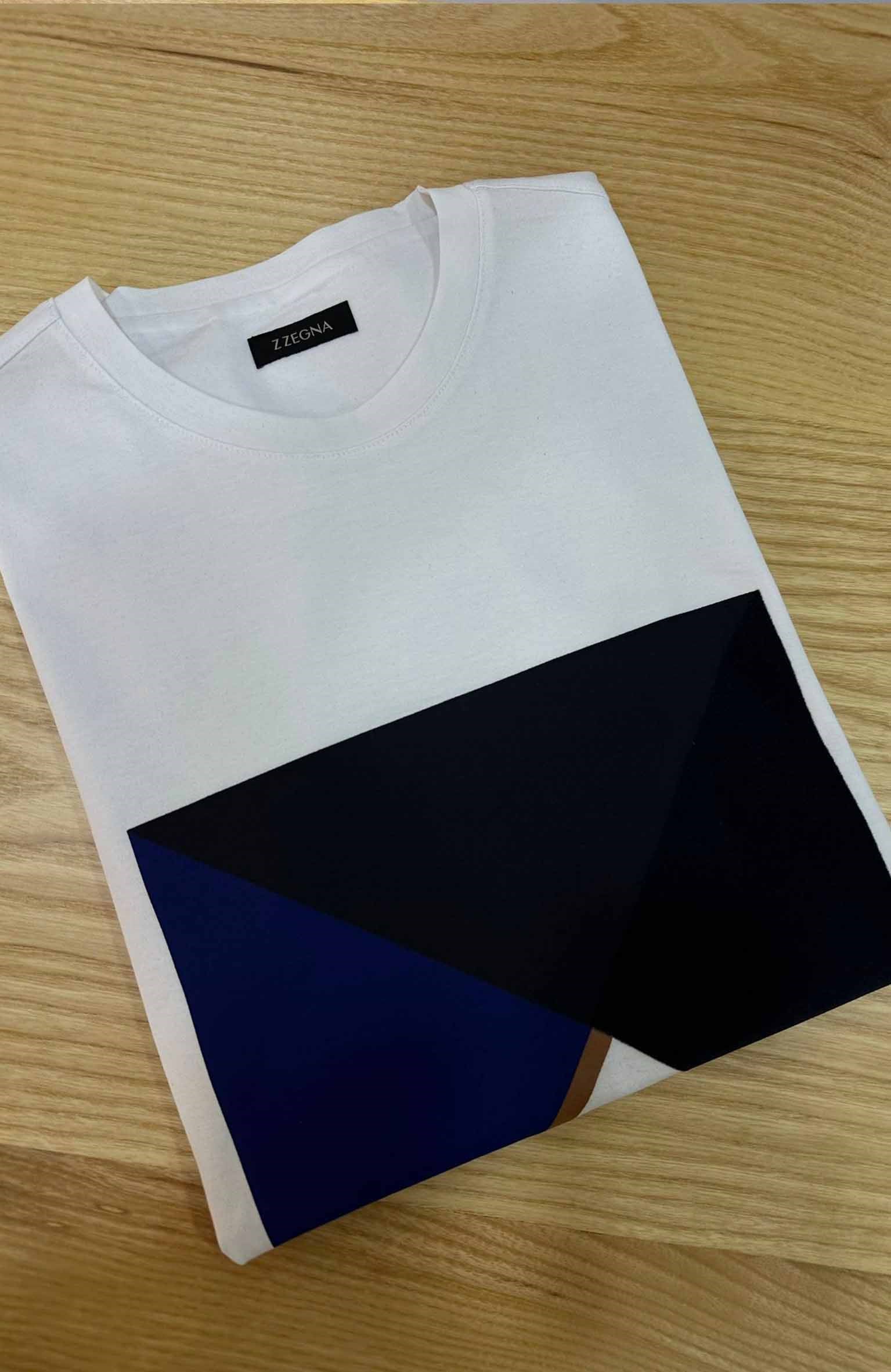 MEN1574 Z.NA BASKILI BEYAZ T-SHIRT