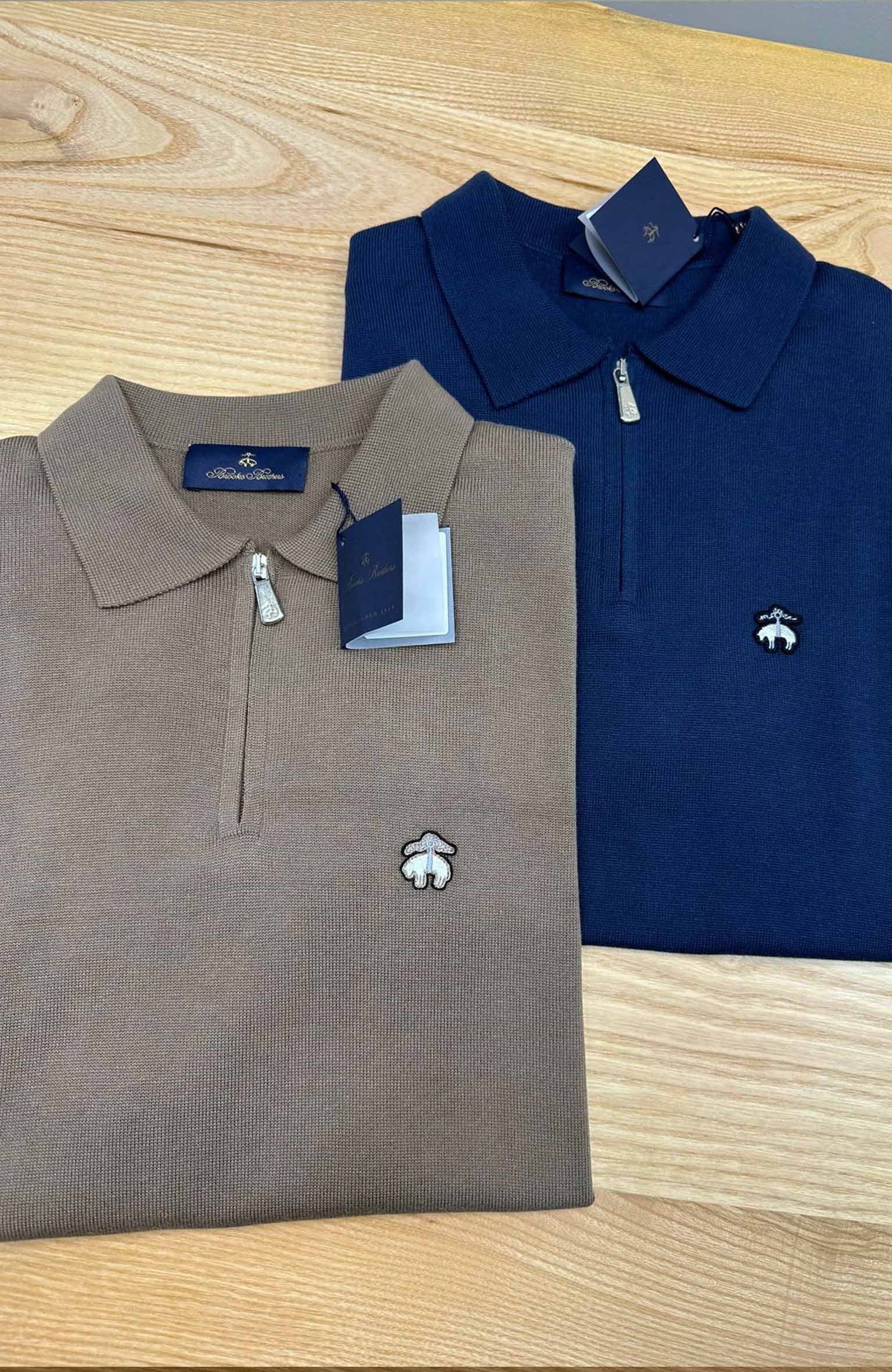MEN1579 B&B YARIM FERMUARLI TRİKO T-SHIRT