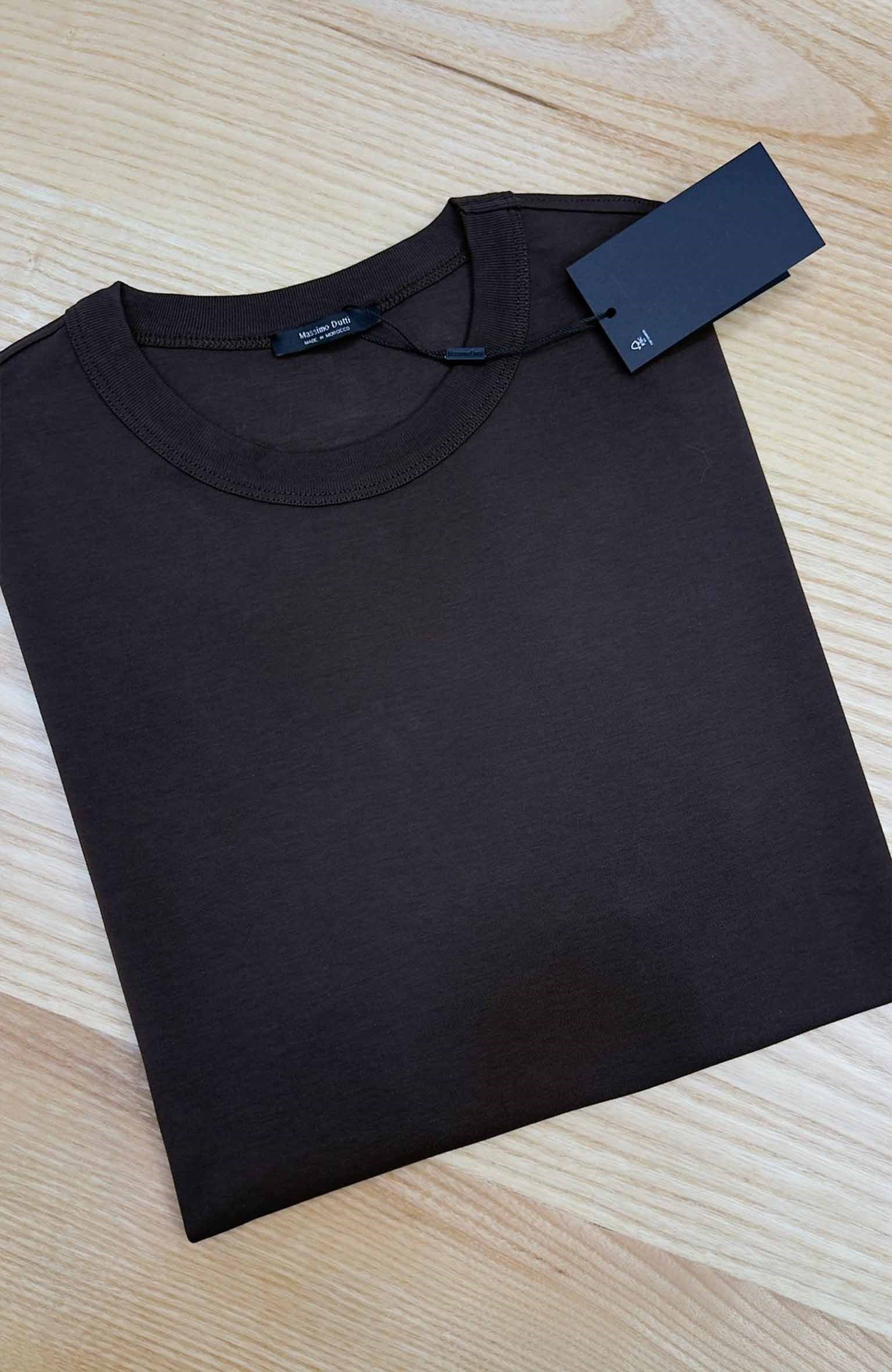 MEN1634 M.D KAHVERENGİ BASİC T-SHIRT