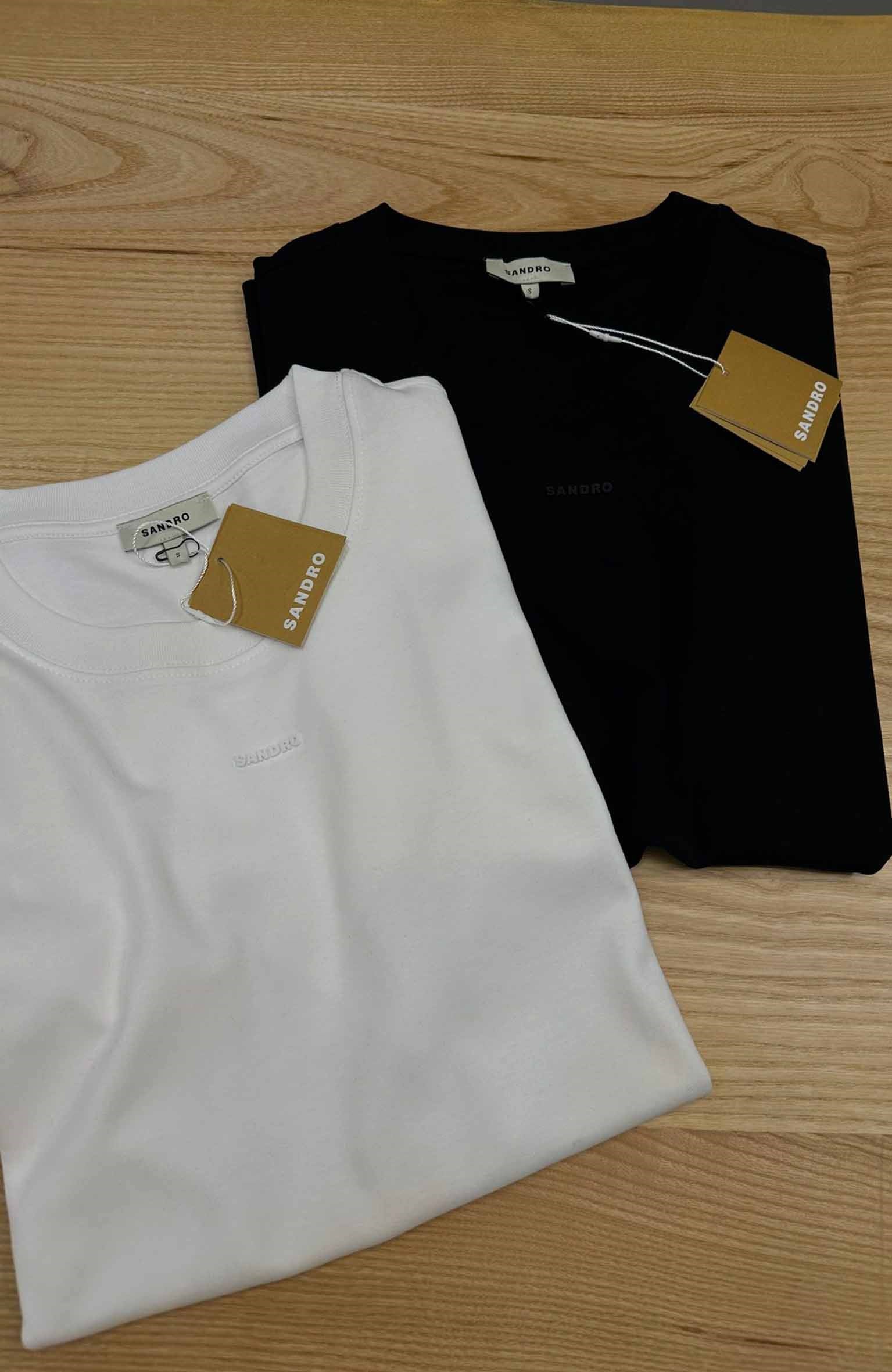 MEN1638  SNDR SİLİKON BASKILI  PAMUKLU NAKIŞLI T-SHIRT