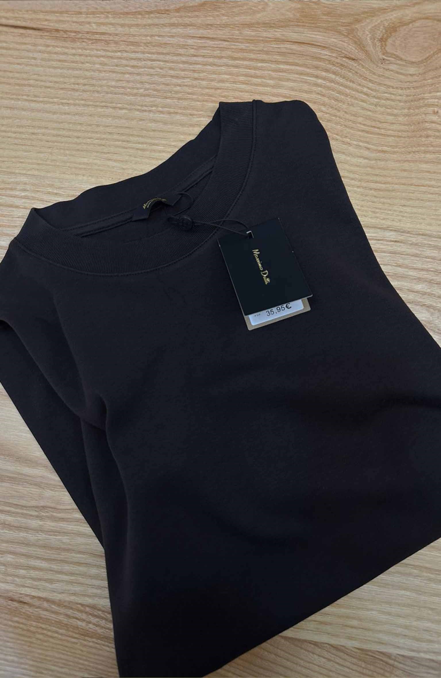 MEN1640 M.D KALIN YAKA  KAHVERENGİ BASİC T-SHIRT