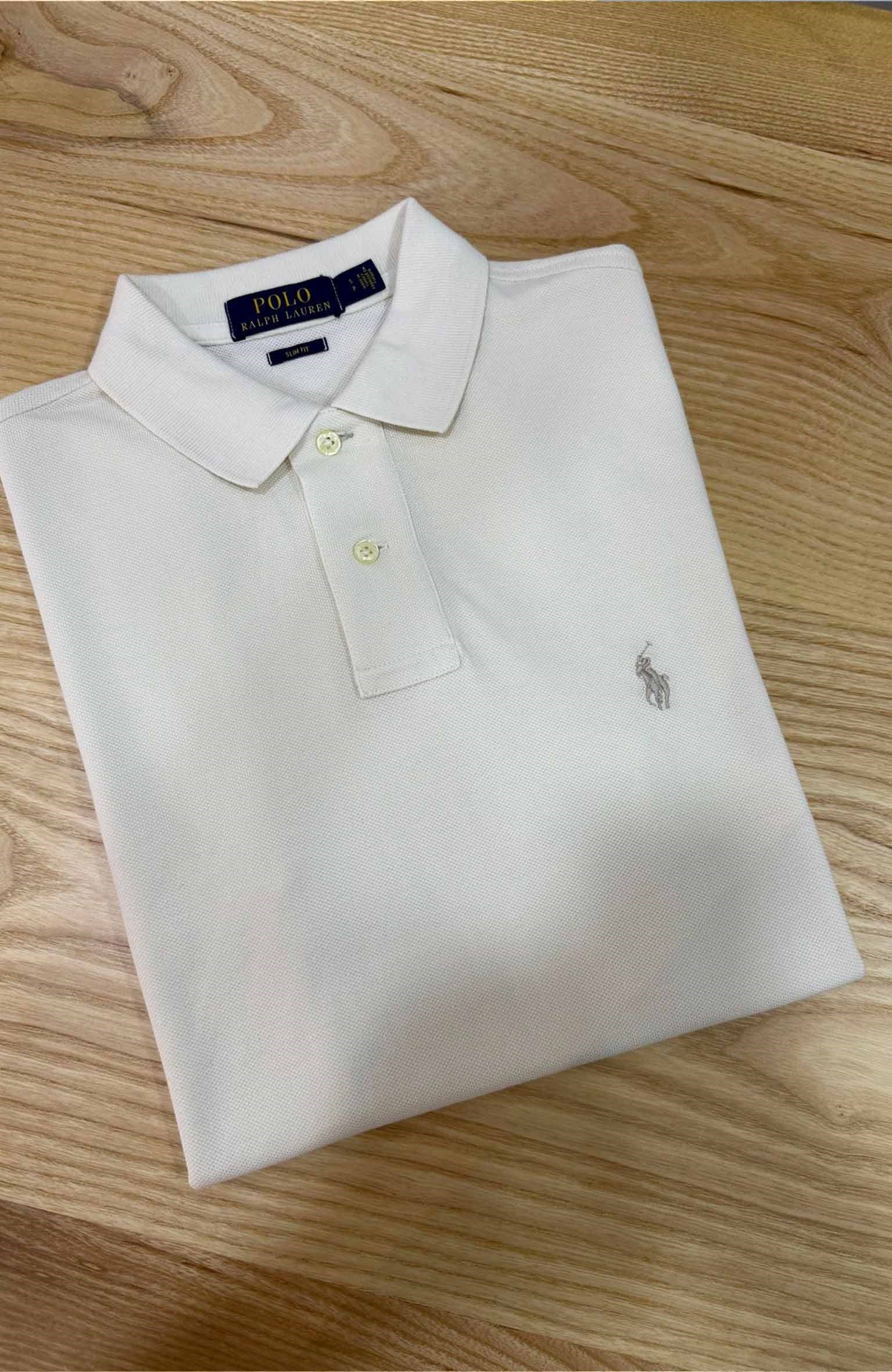MEN1657 PRL EKRU  POLO T-SHIRT