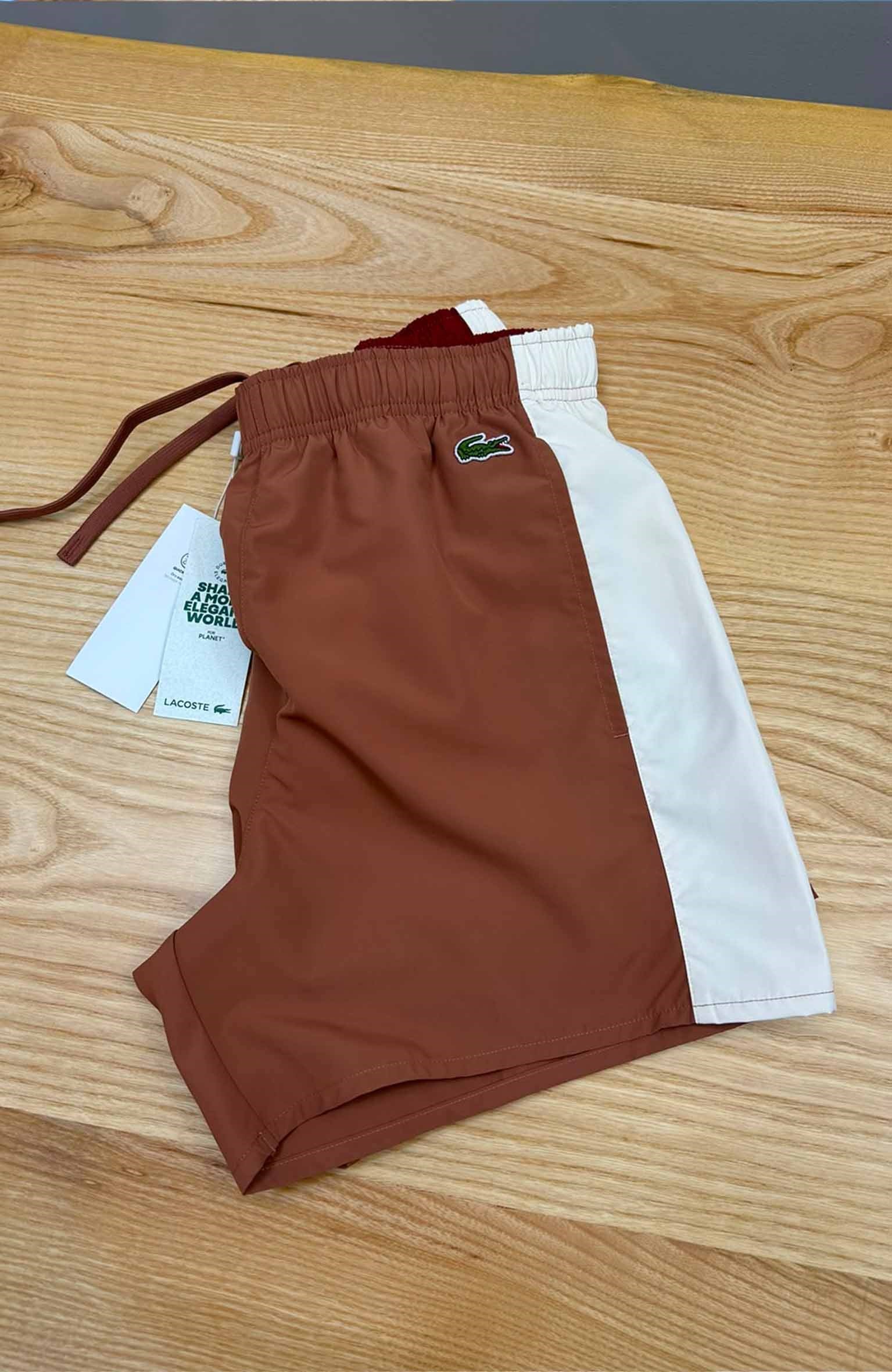 MEN1685 LCS KİREMİT/KREM DENİZ ŞORTU