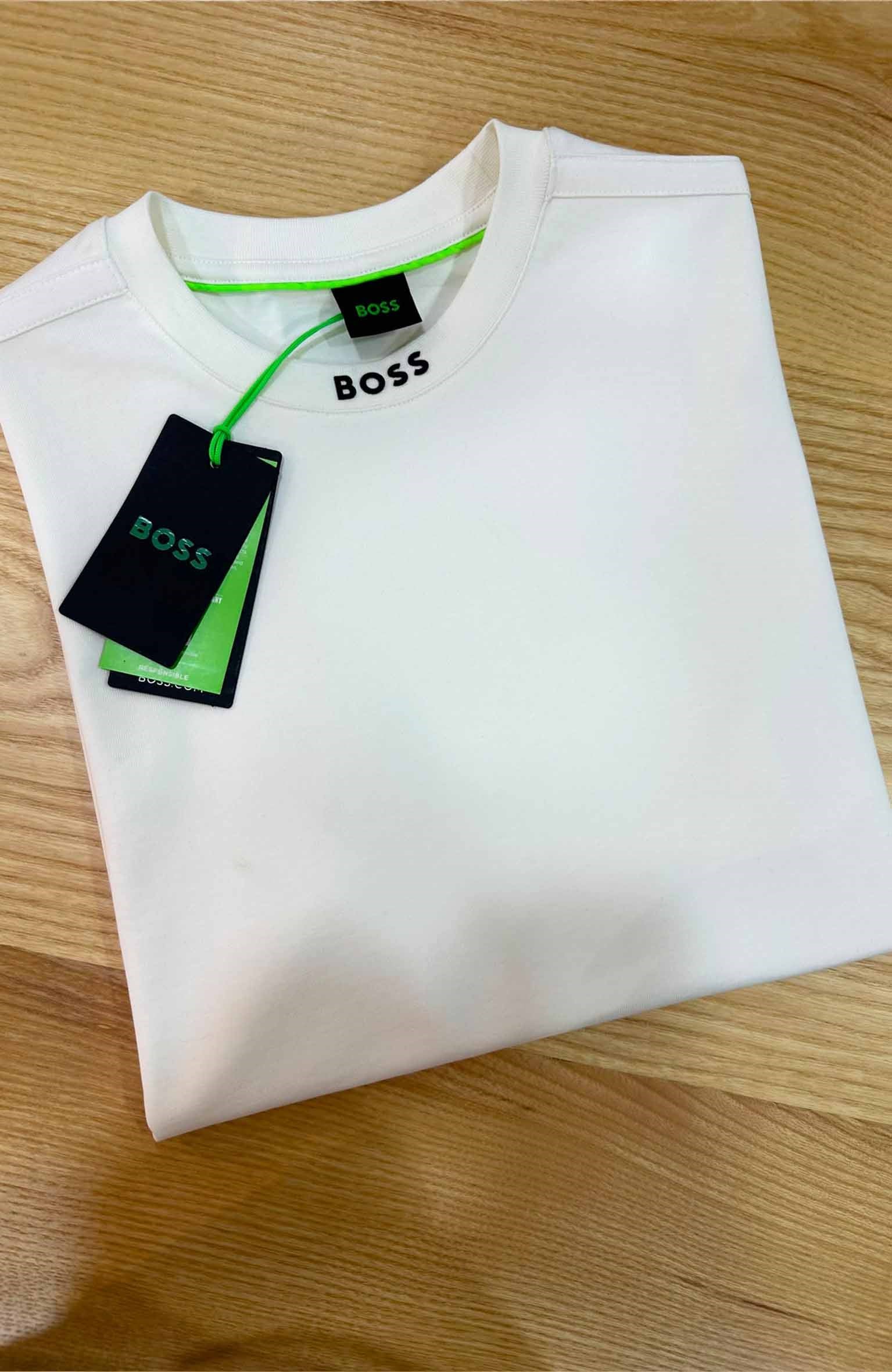 MEN1723 B.SS YAKA DETAYLI EKRU TOK T-SHIRT