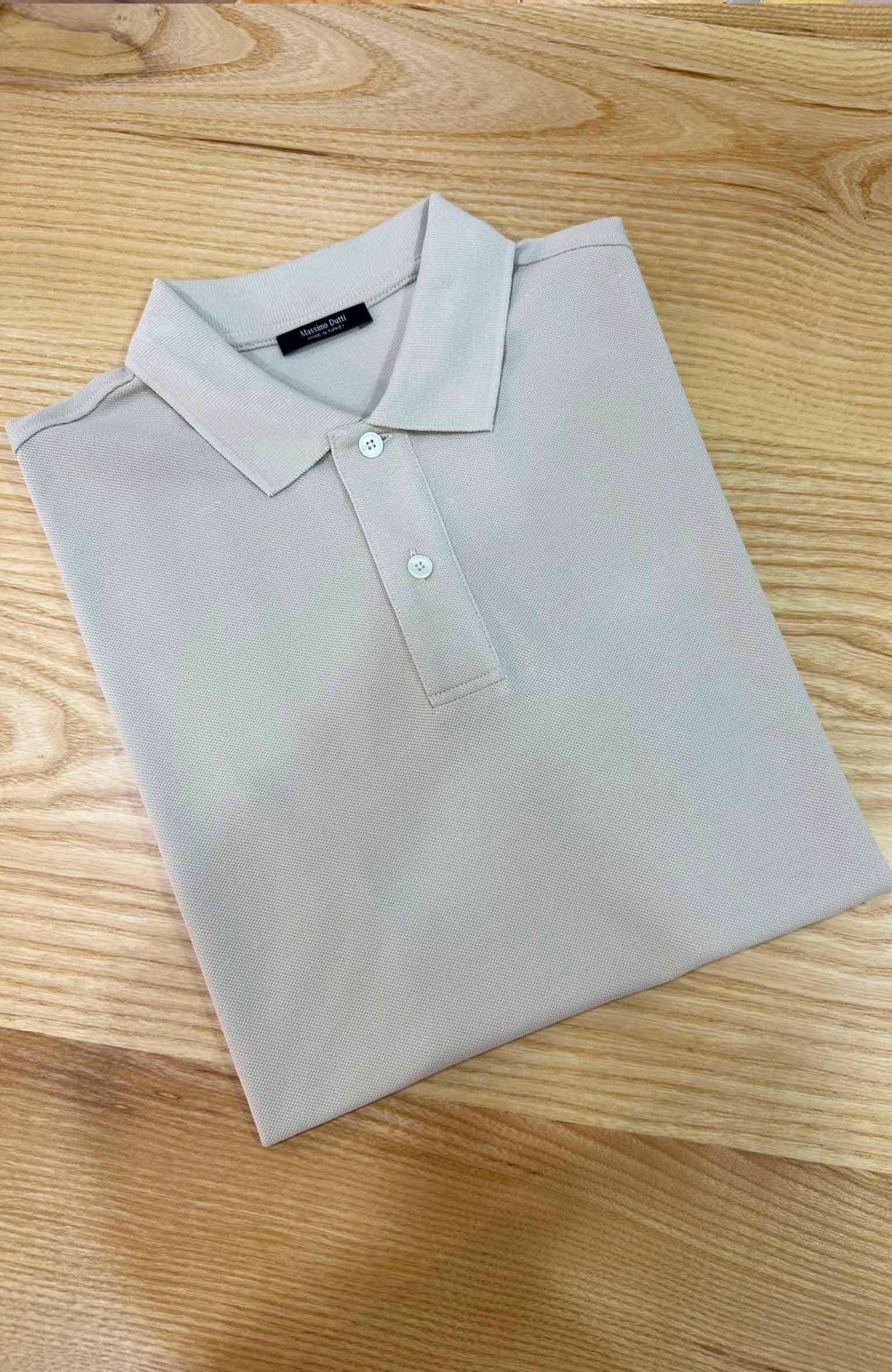 MEN1732 M.D BEJ POLO T-SHIRT