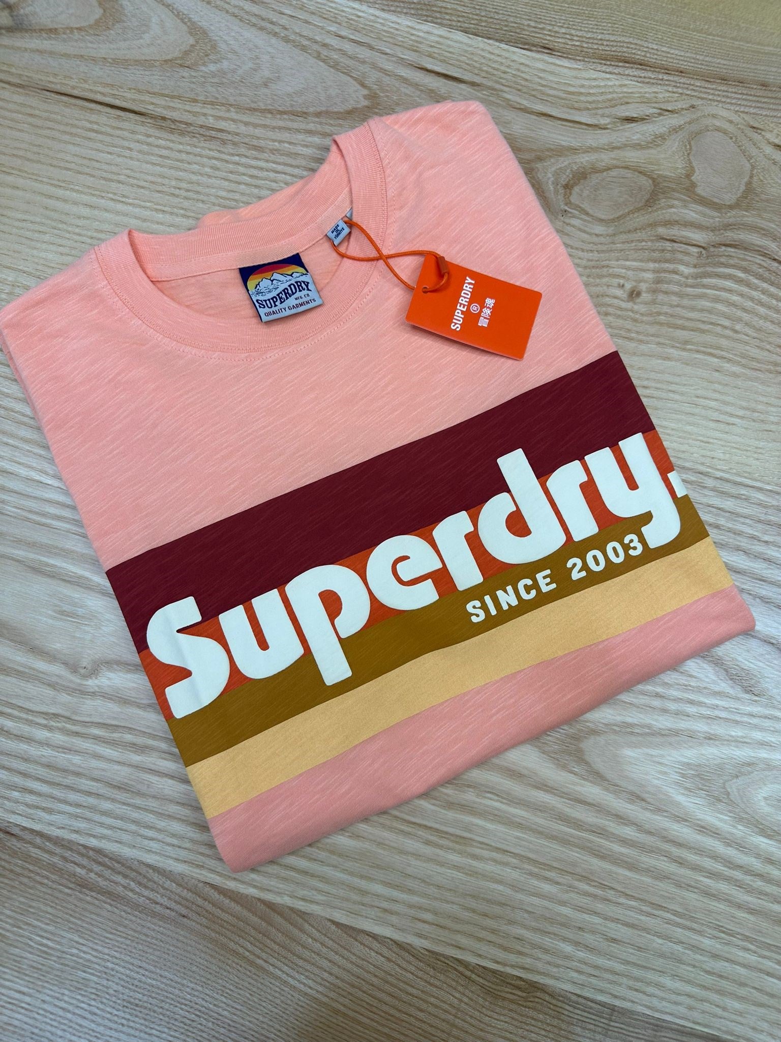 MEN1734 SPR.DRY BASKILI TURUNCU T-SHIRT