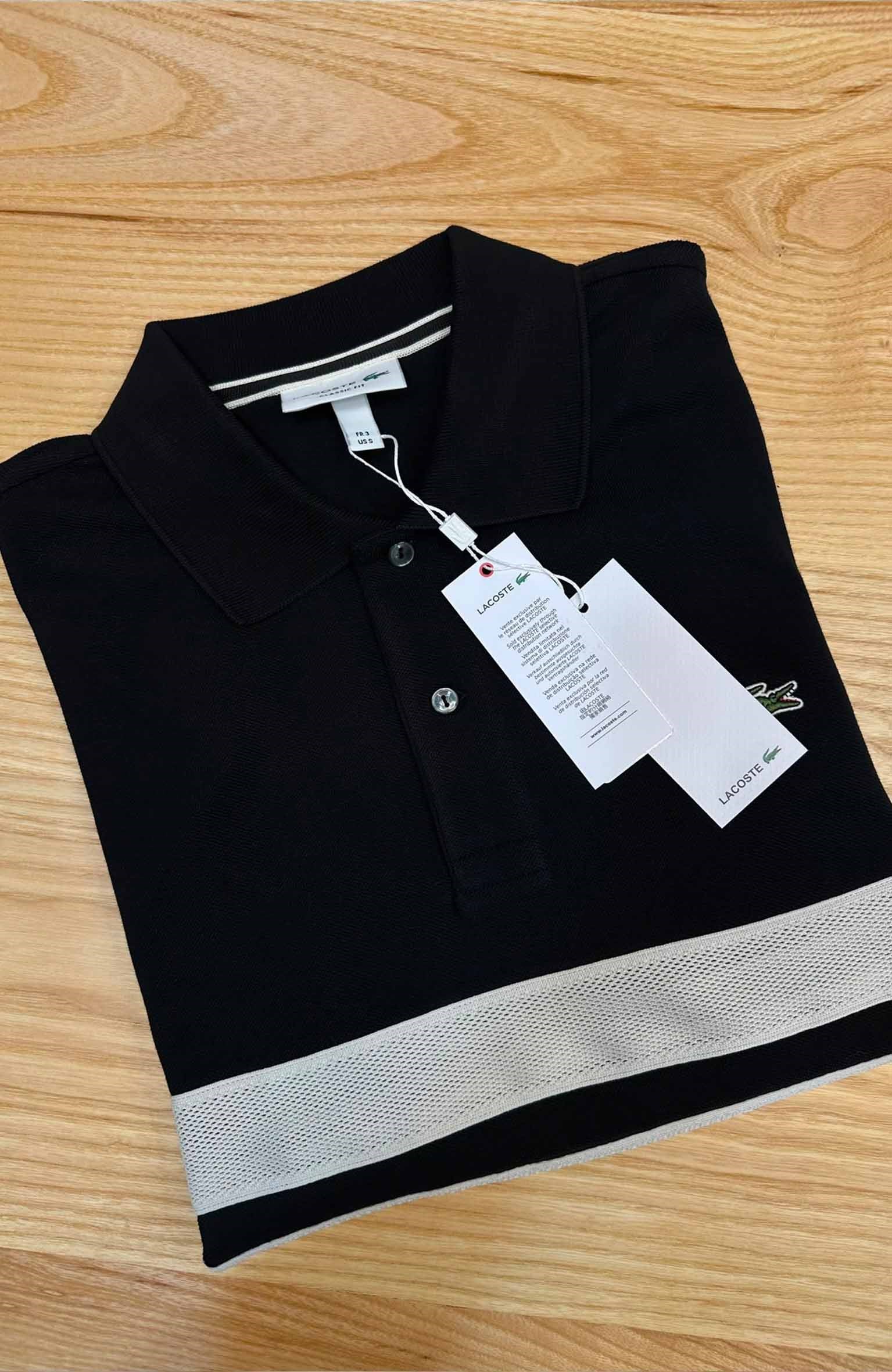 MEN1842 LCS CLASSİC FİT PAMUKLU SİYAH POLO T-SHIRT