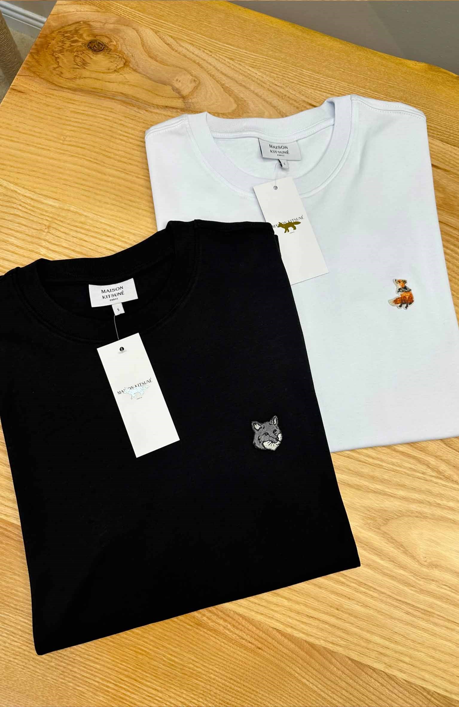 MEN1884 MAISON K. TİLKİ APLİKLİ T-SHIRT