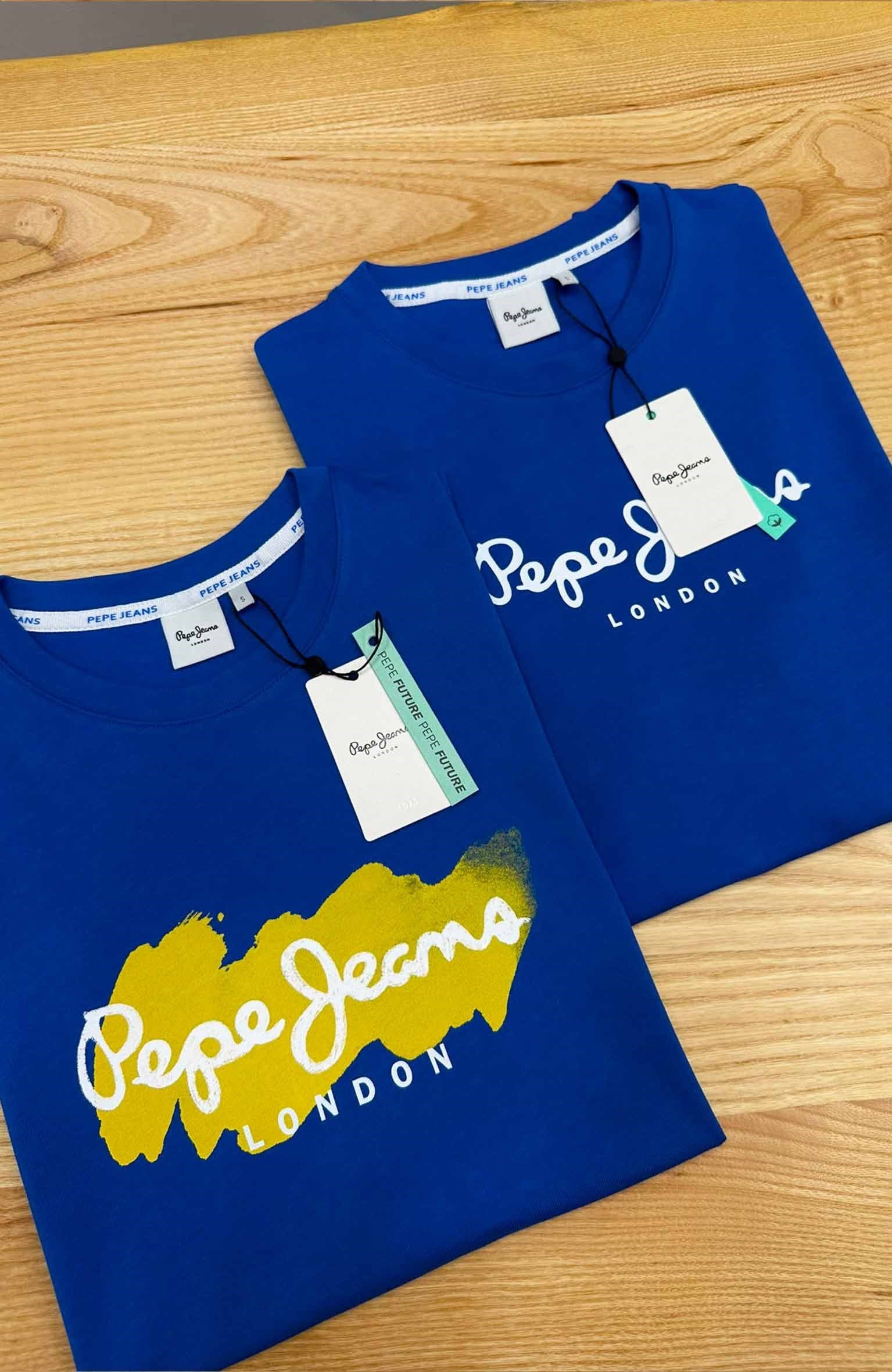 MEN1886 PEPE J. BASKILI SAKS MAVİ T-SHIRT